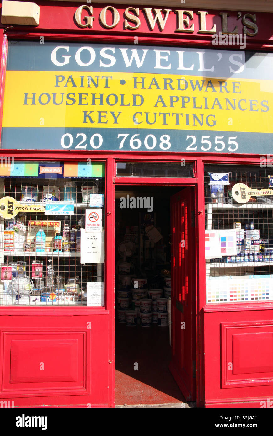 Vecchio hardware shop Islington Londra Foto Stock