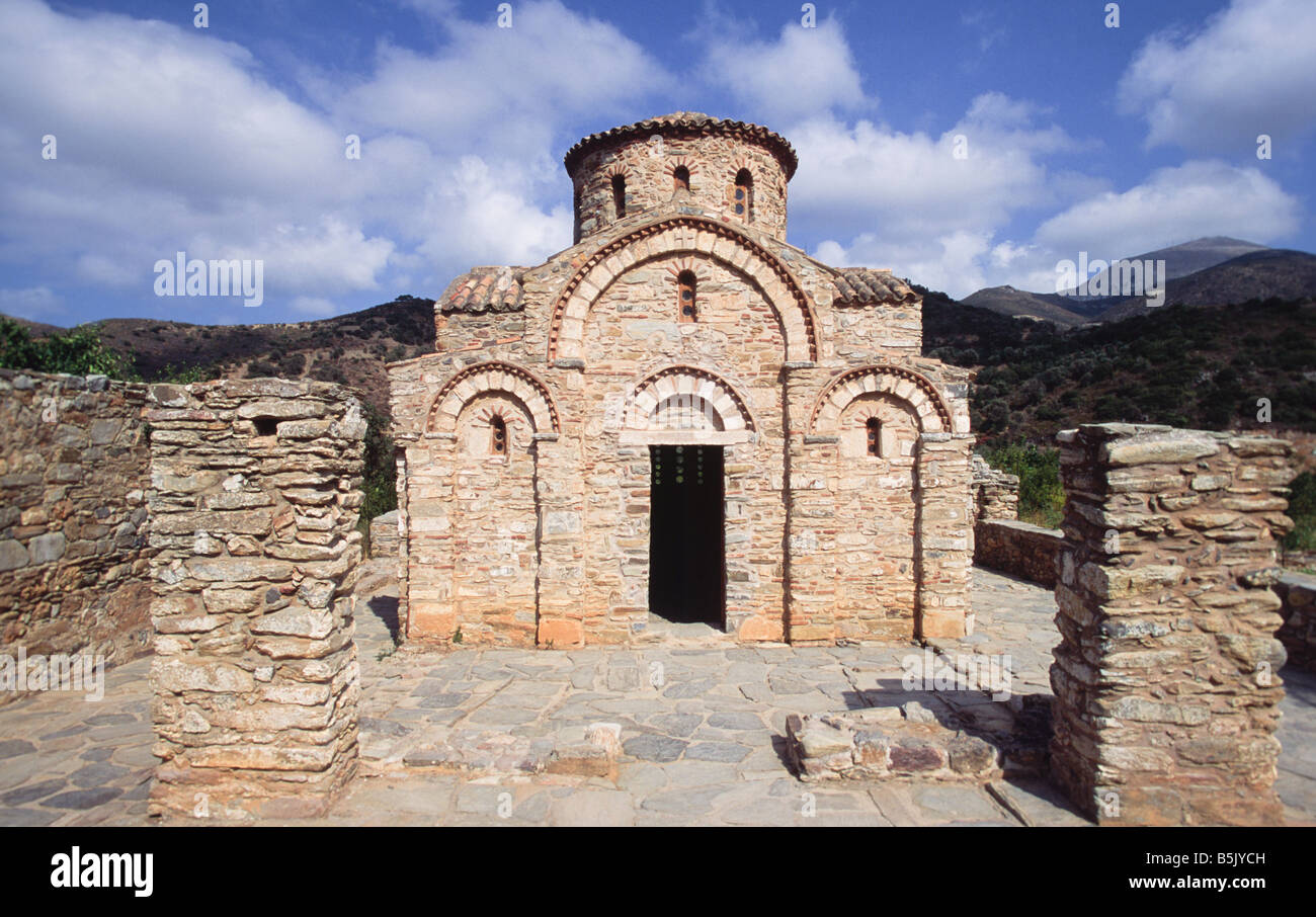 Famosa chiesa bizantina di Fodele Creta Grecia Foto Stock
