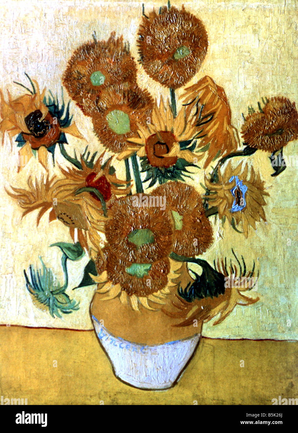 Van Gogh, Girasoli Foto Stock