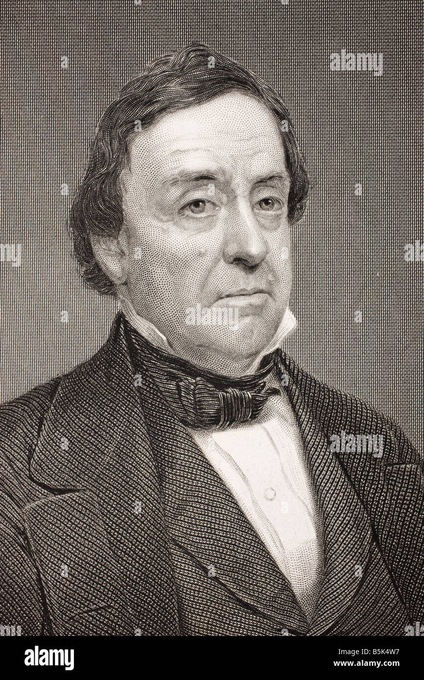 Lewis Cass, 1782 - 1866. Ufficiale militare americano e politico. Foto Stock