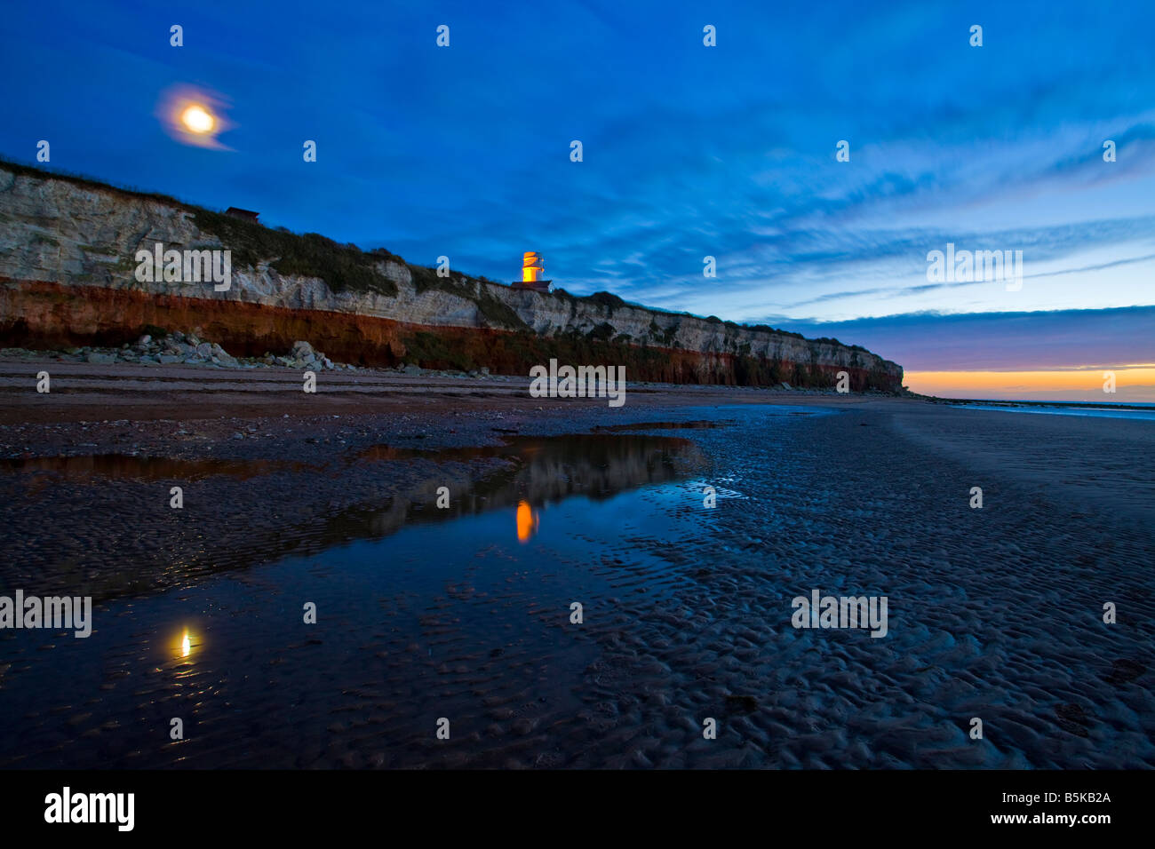 Scogliere a Hunstanton Foto Stock