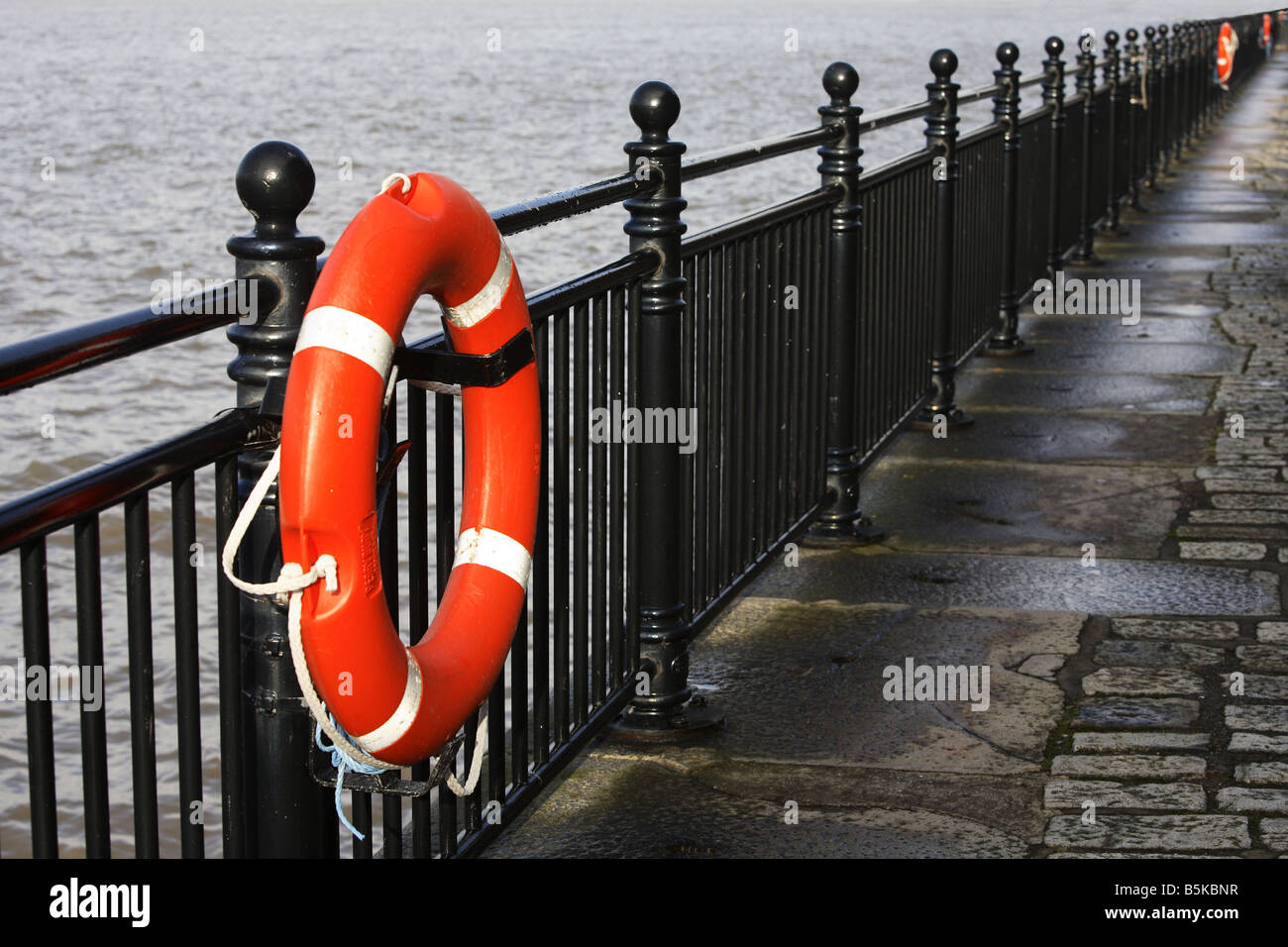 Mersey Embankment Liverpool Regno Unito Foto Stock