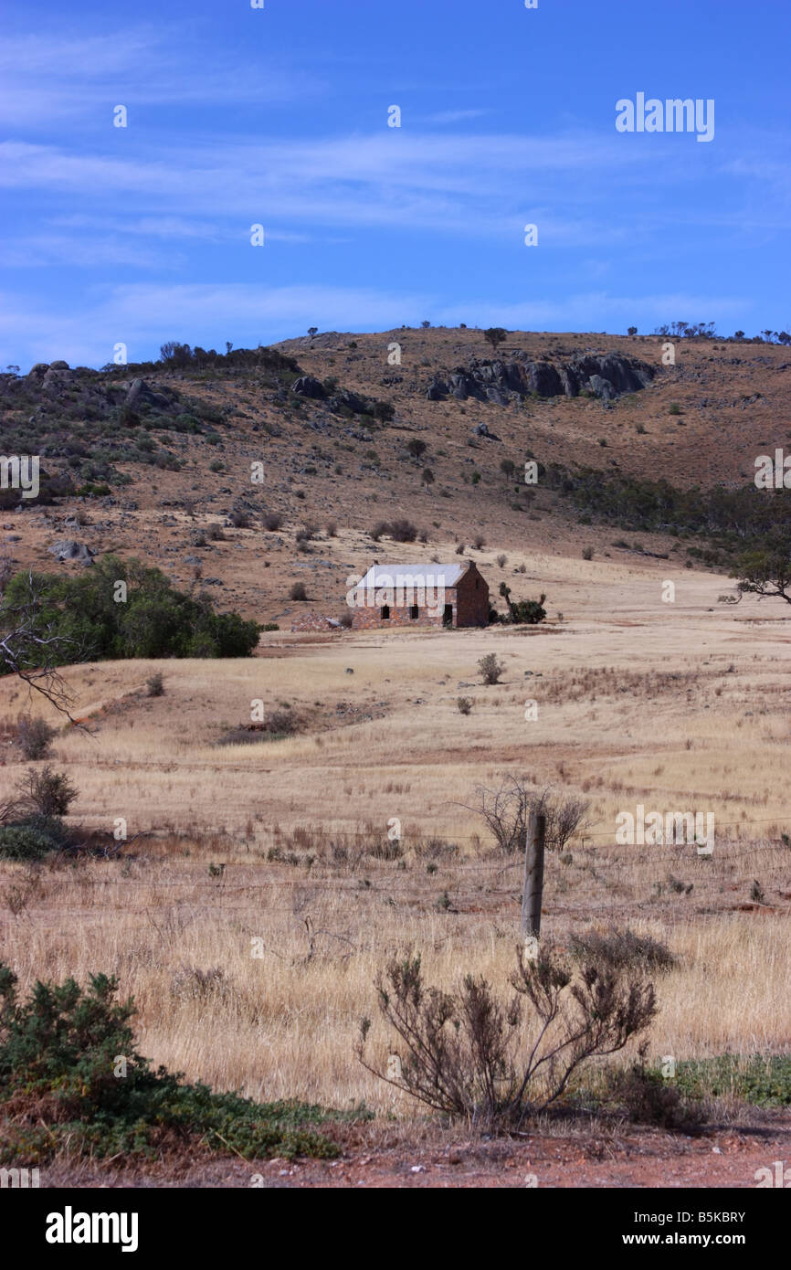 Una vecchia fattoria pionieri sulla penisola di Eyre con alta risoluzione Fotografia Foto Stock