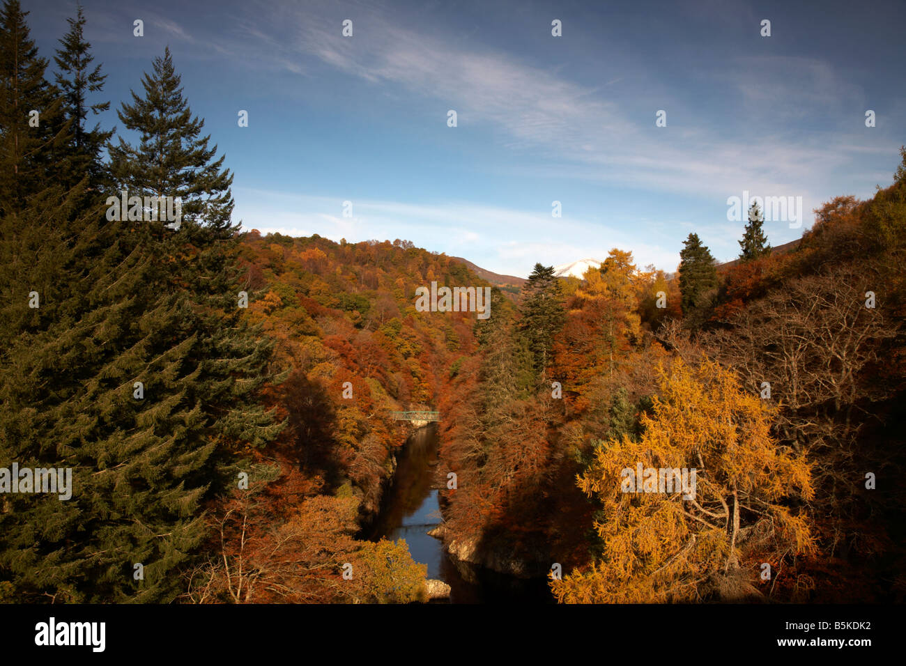 Fiume Garry, Perthshire Scozia Scotland Foto Stock