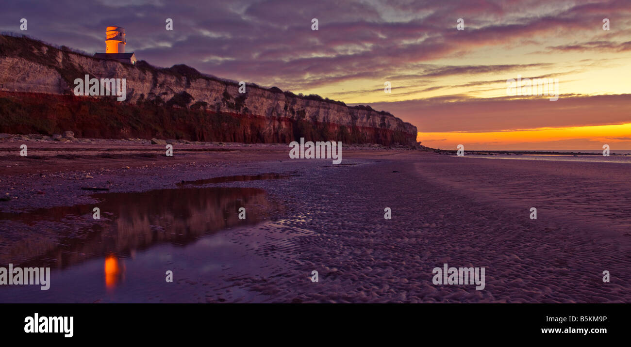 Scogliere a Hunstanton Foto Stock