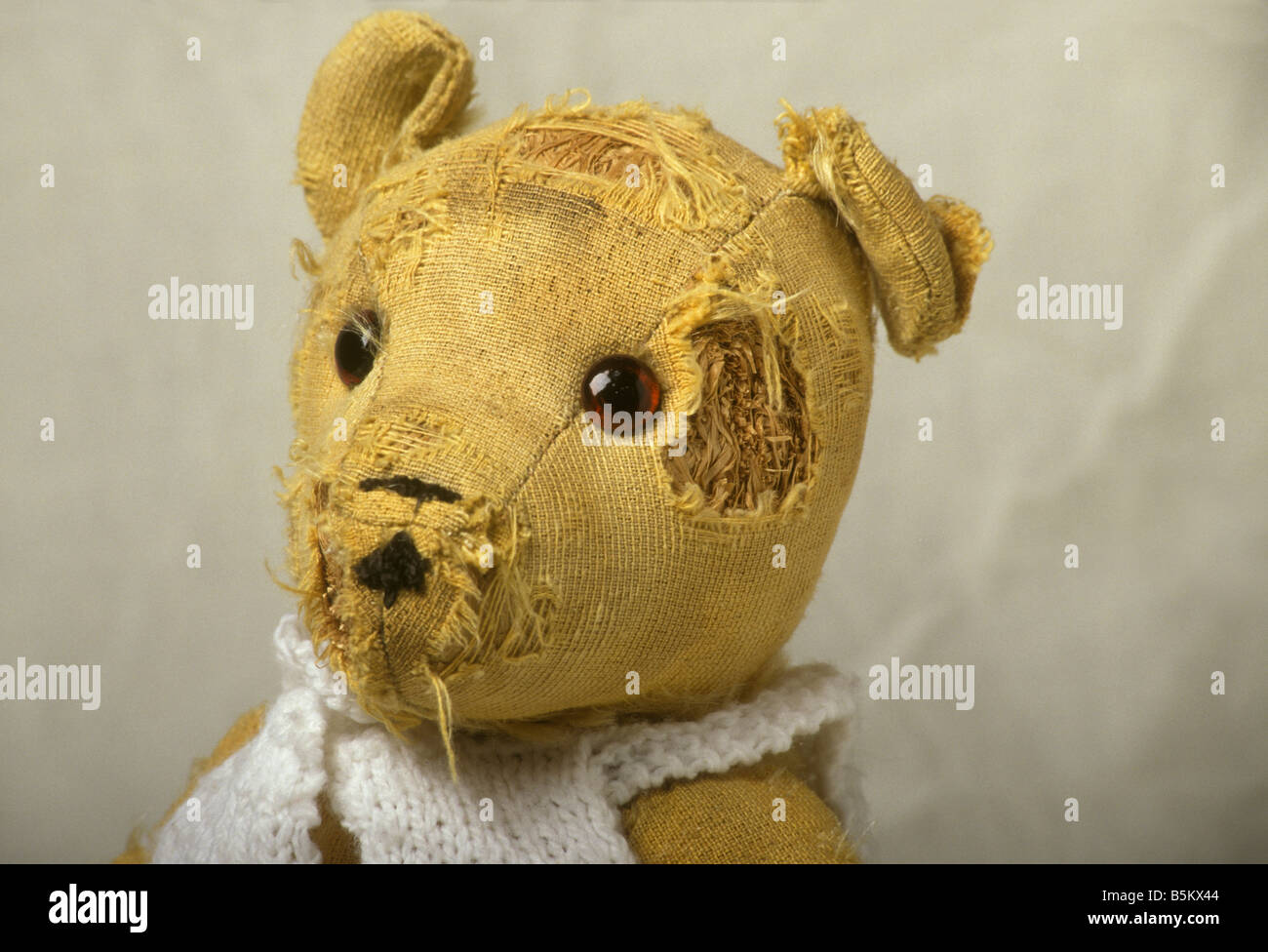 Grand Ours En Peluche Vintage 60 Cm - Teddy Bear Ancien (Tissu Et Paille?)