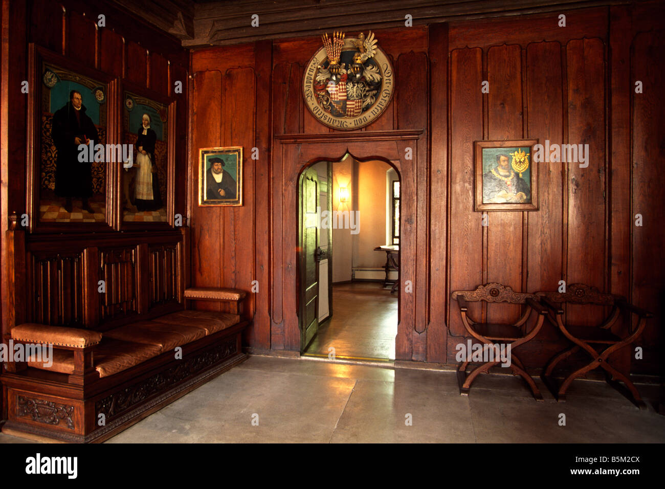 Camera di morte Martin Lutero Eisleben Mansfelder Land Sassonia Anhalt Germania Foto Stock