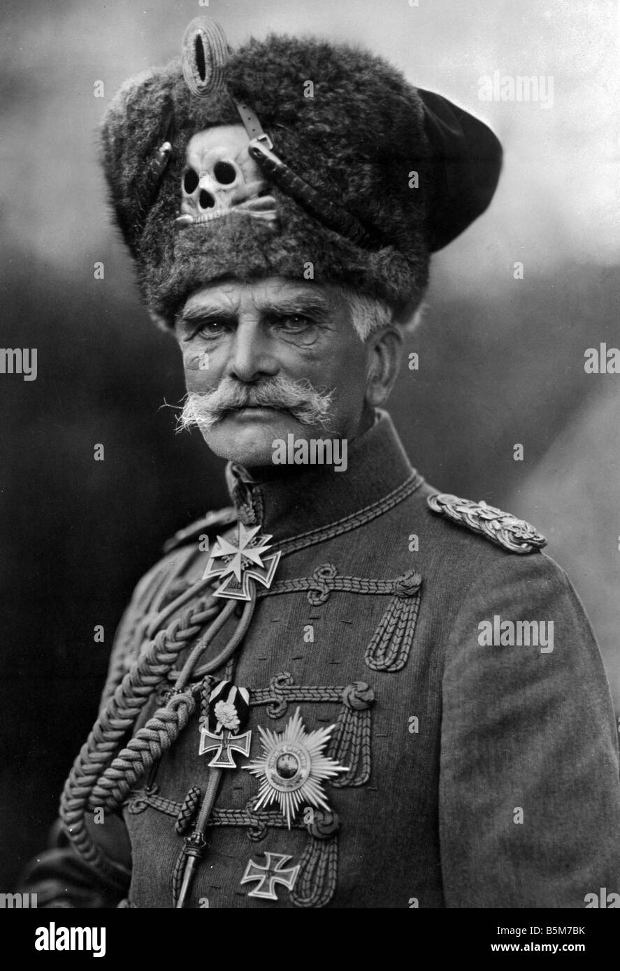 1 M1 B1920 e August von Mackensen foto c 1920 Mackensen August von prussiano Maresciallo di Campo Haus Leipnitz Kr Wittenberg 6 12 184 Foto Stock