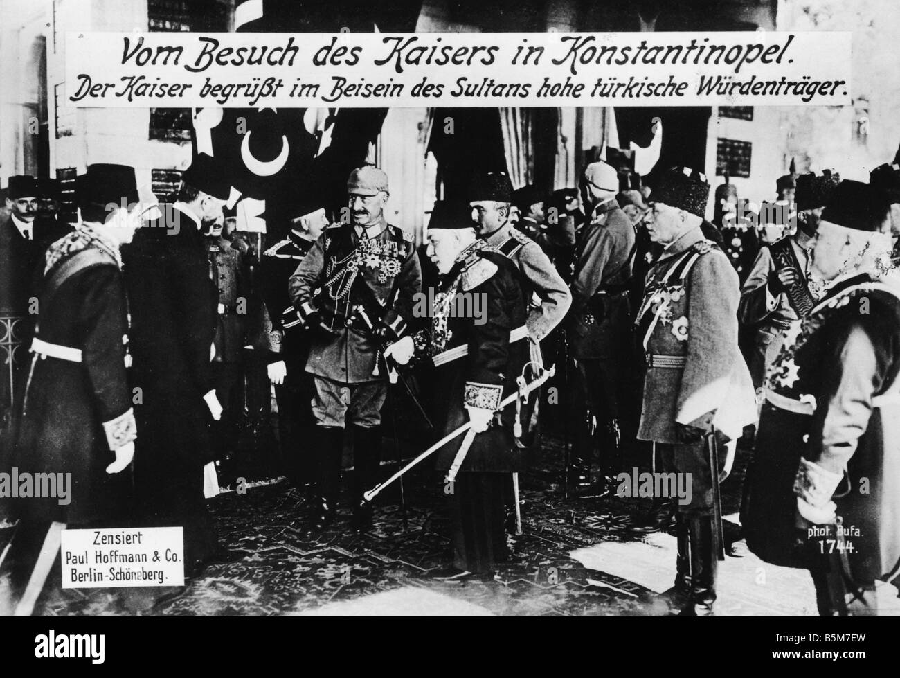 1 W46 F1917 20 e Wilhelm II a Costantinopoli 1915 Wilhelm II Kaiser tedesco 1888 1918 1859 1941 Visita di Stato a Costantinopoli 15 Foto Stock