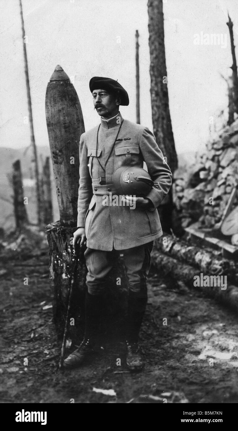 1FK 2518 B1916 e generali di Arman de Pouydraguin Photo Armand de Pouydraguin generale francese durante la guerra mondiale I generali di Arman de Pou Foto Stock