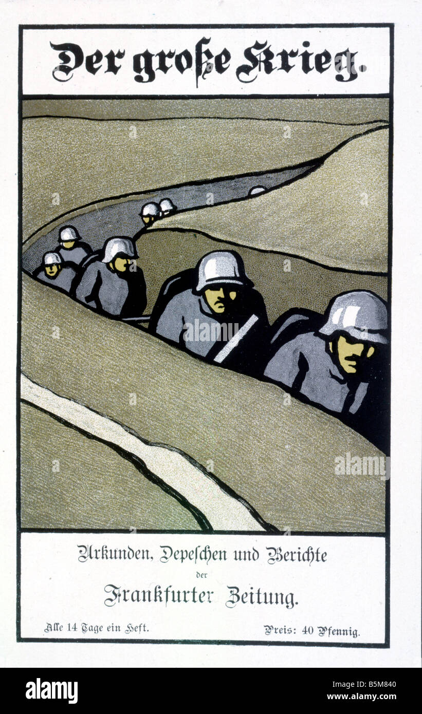 2 G55 A1 1918 e la Grande Guerra per la copertina del libro Storia la I Guerra Mondiale la Grande Guerra le spedizioni di documenti e report del Frankfurter Z Foto Stock