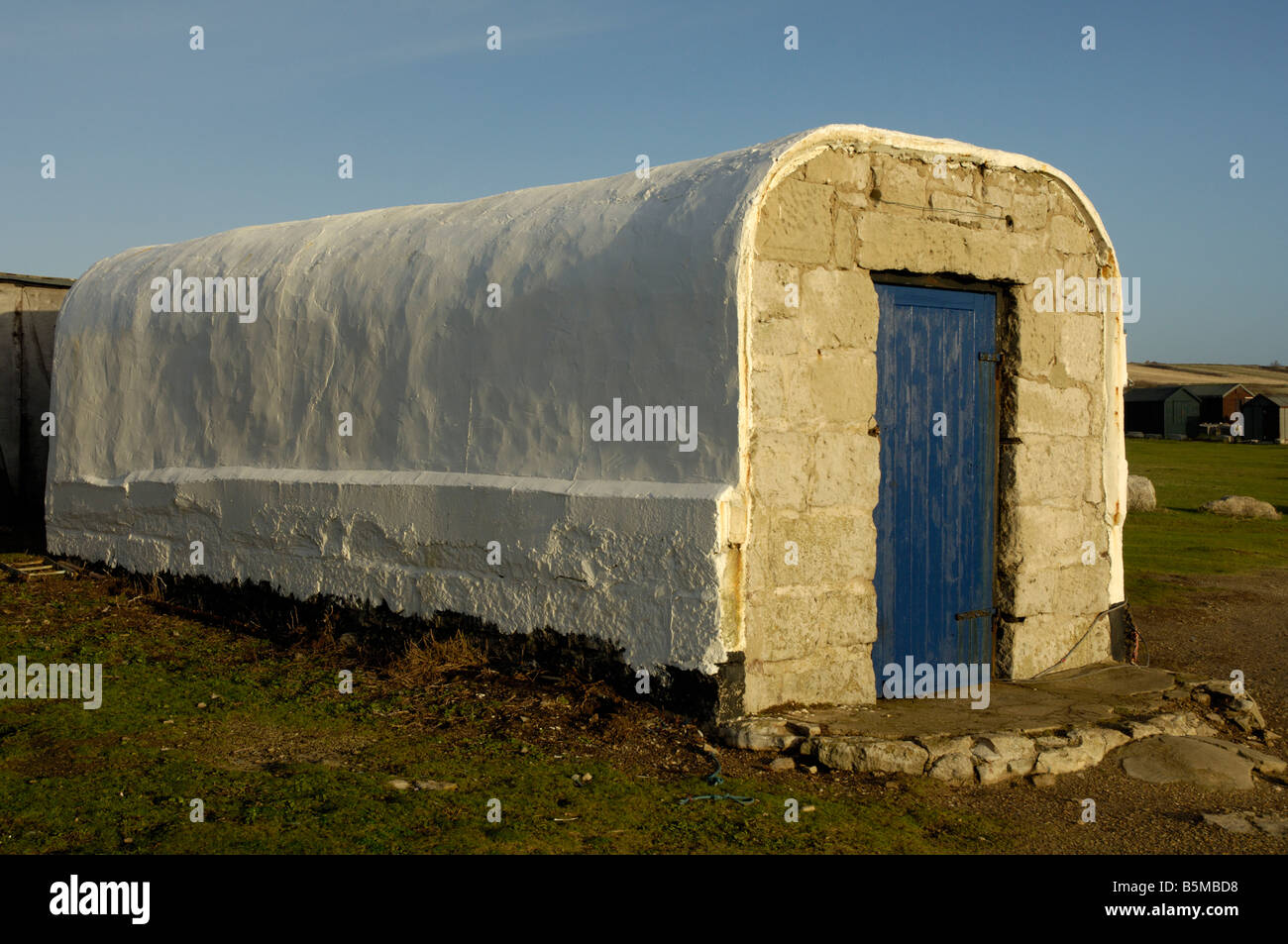 Fisherman's capanna a Portland Bill Foto Stock