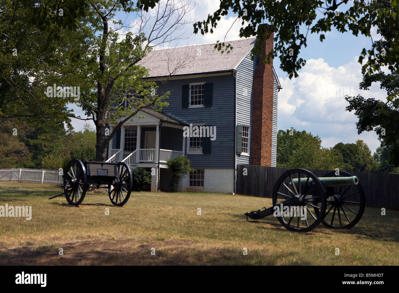 I COETANEI House, Appomattox Court House National Historical Park, Appomattox, Virginia. Foto Stock