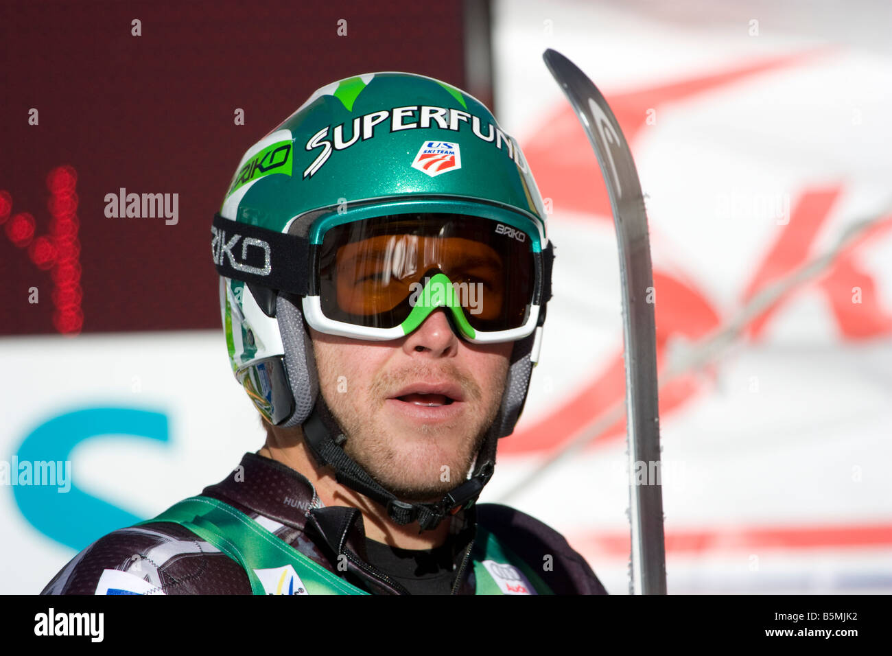 SOELDEN AUSTRIA OTT 26 Bode Miller Stati Uniti d'America in competizione nella mens slalom gigante presso il Ghiacciaio Rettenbach Foto Stock