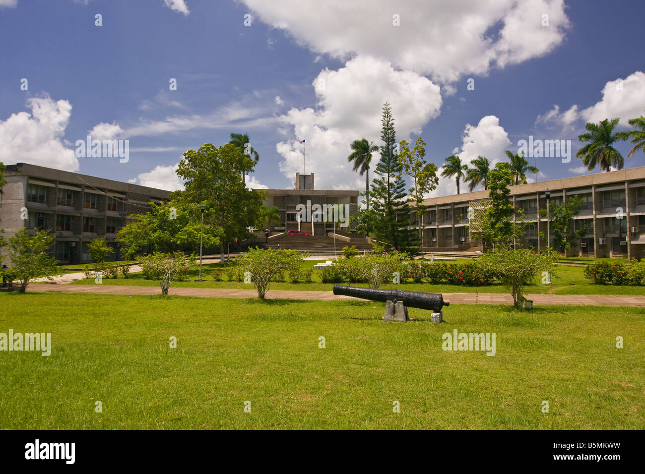 BELMOPAN BELIZE edifici governativi della capitale nazionale di Belmopan Foto Stock