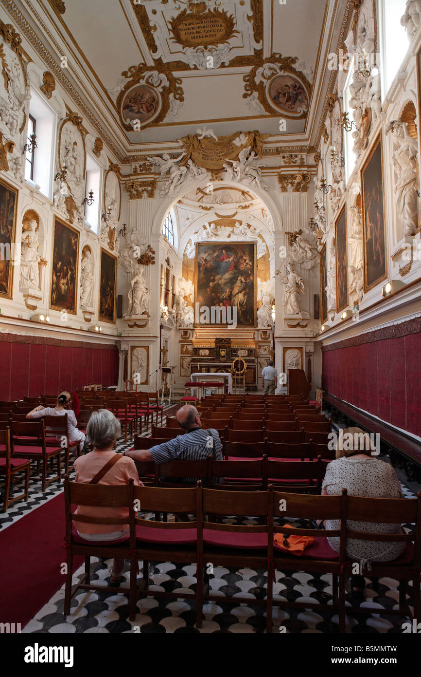 Oratorio del Rosario di San Domenico, Oratorio del Rosario di San Domenico, Palermo, Sicilia Foto Stock