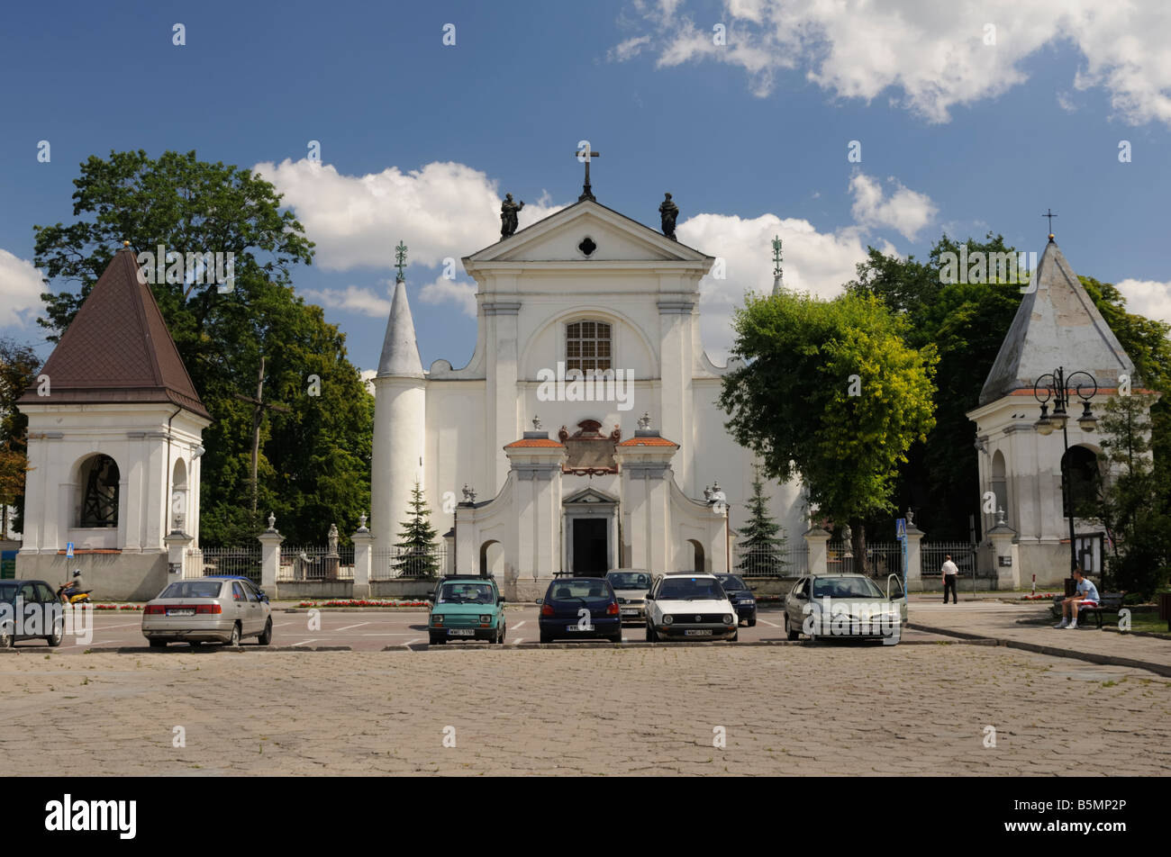 Chiesa barocca (1703 - 1706) in Węgrów, Masovian voivodato, Polonia Foto Stock