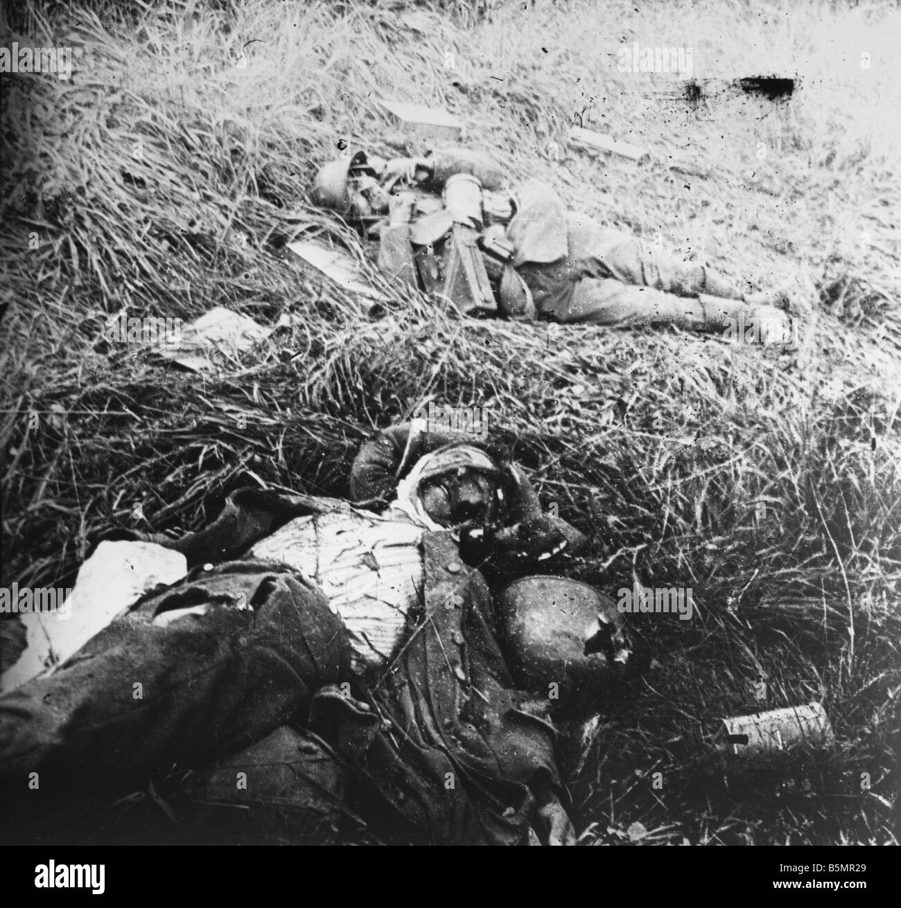 9 1917 4 16 A1 caduti a Craonne 1917 Foto Prima Guerra Mondiale 1914 18 Western anteriore doppia battaglia in Aisne e nel Foto Stock