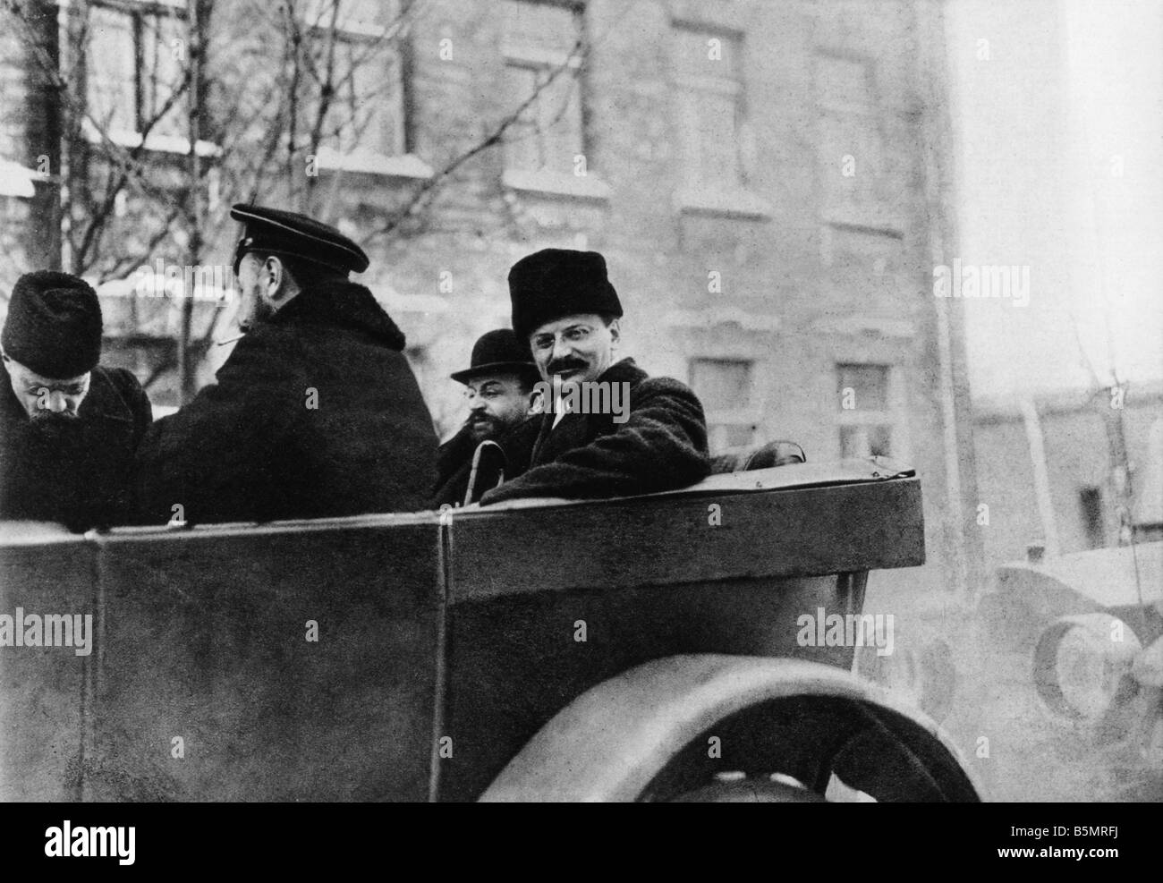 9 1917 12 15 A1 14 Brest Litowsk Trotzkij Joffe Altvater Guerra Mondiale 1 1914 18 Russo armistizio tedesco di Brest Litowsk xv Dece Foto Stock