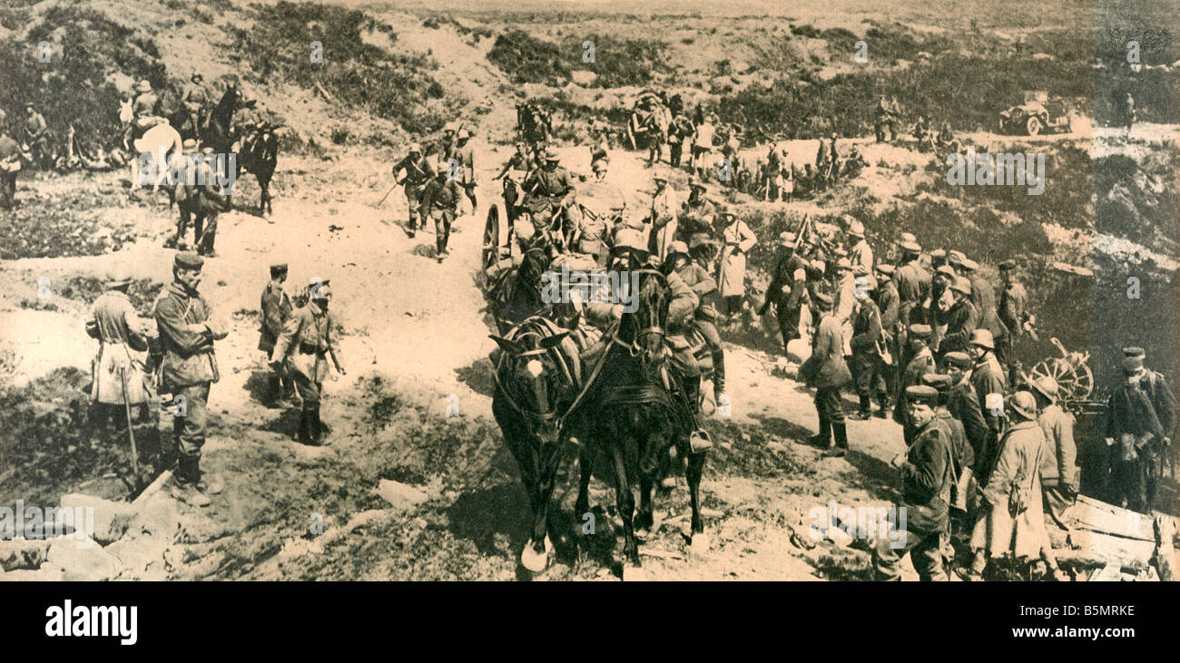 9 1918 3 0 A1 16 e WW1 Ger anticipo a Marne Photo 1918 Guerra Mondiale 1 fronte occidentale tedesco grande offensiva Marzo Luglio 1918 La Falda Foto Stock
