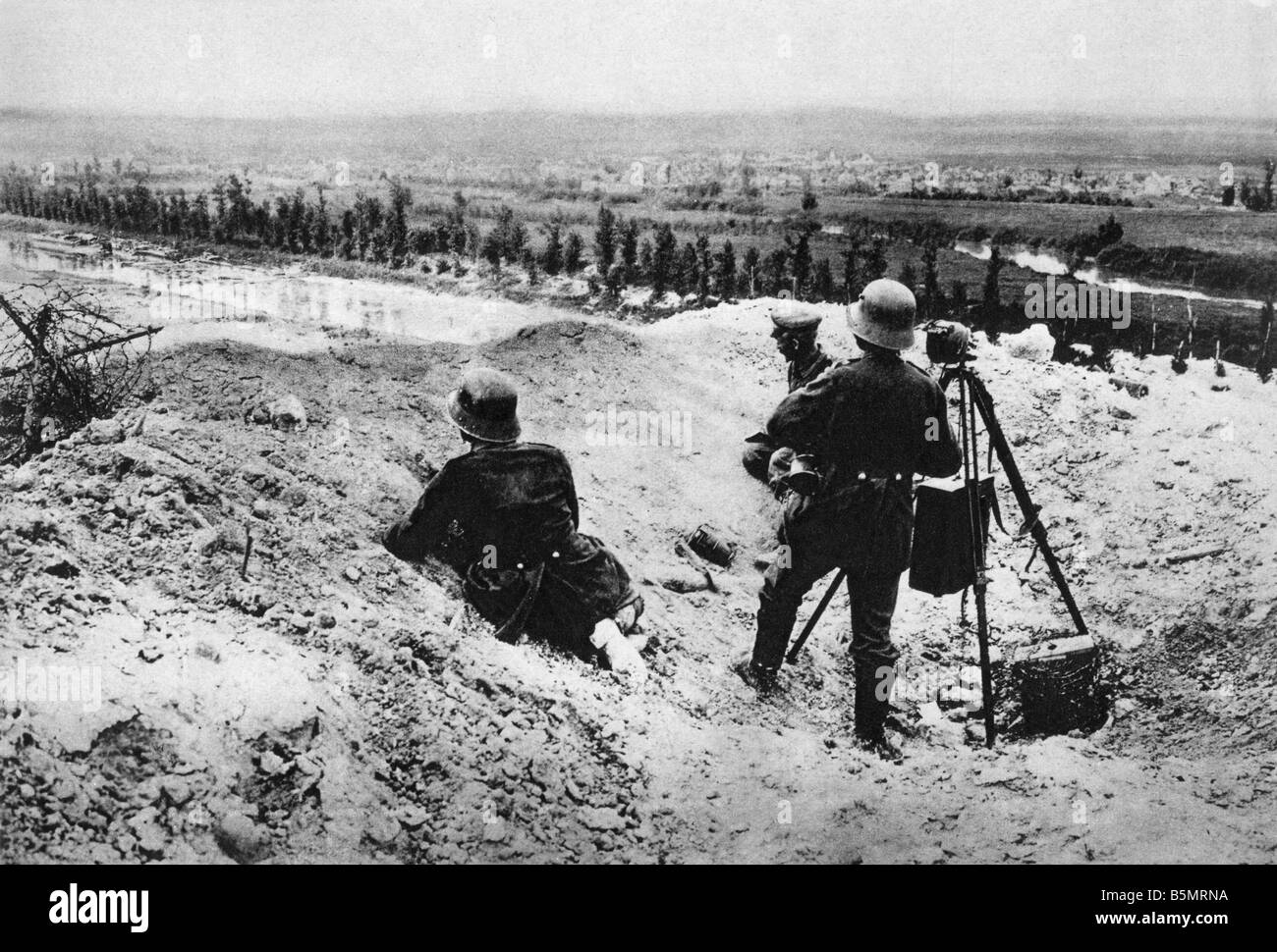 9 1918 5 29 A1 offensiva 6 maggio 1918 Ger stazione segnale Guerra Mondiale 1 fronte occidentale tedesco grande offensiva Marzo Luglio 1918 Break th Foto Stock