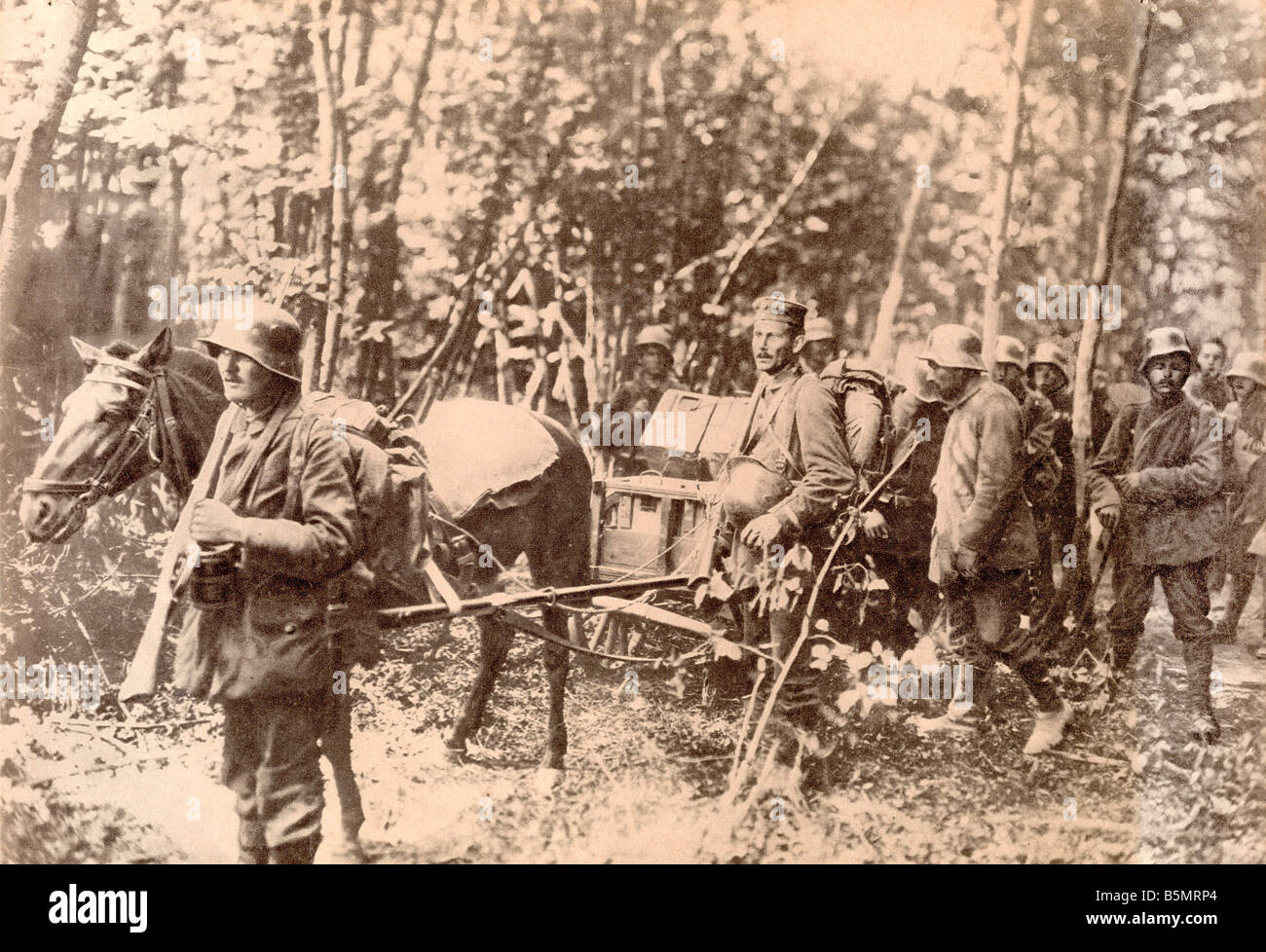 9 1918 6 9 A1 3 e WW1 West Fr Ger tubi espulsori miniera Foto Guerra Mondiale 1 fronte occidentale tedesco grande offensiva Marzo Luglio 1918 di attacco Foto Stock