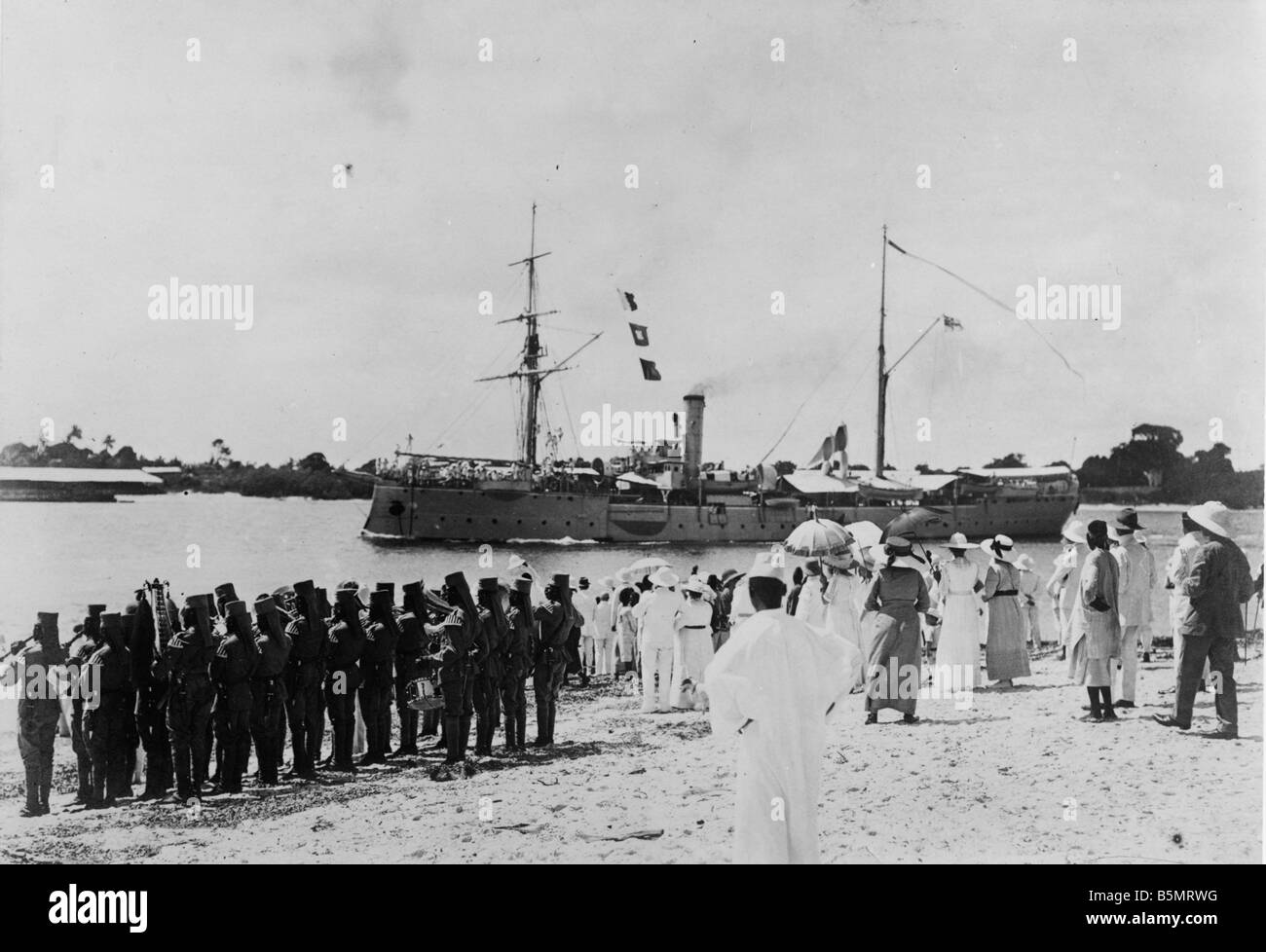9AF 1914 0 0 A8 1 E S M S Seeadler Dar es Salaam Foto est tedesco Afica oggi in Tanzania come colonia tedesca 1884 1920 S M S Seeadle Foto Stock