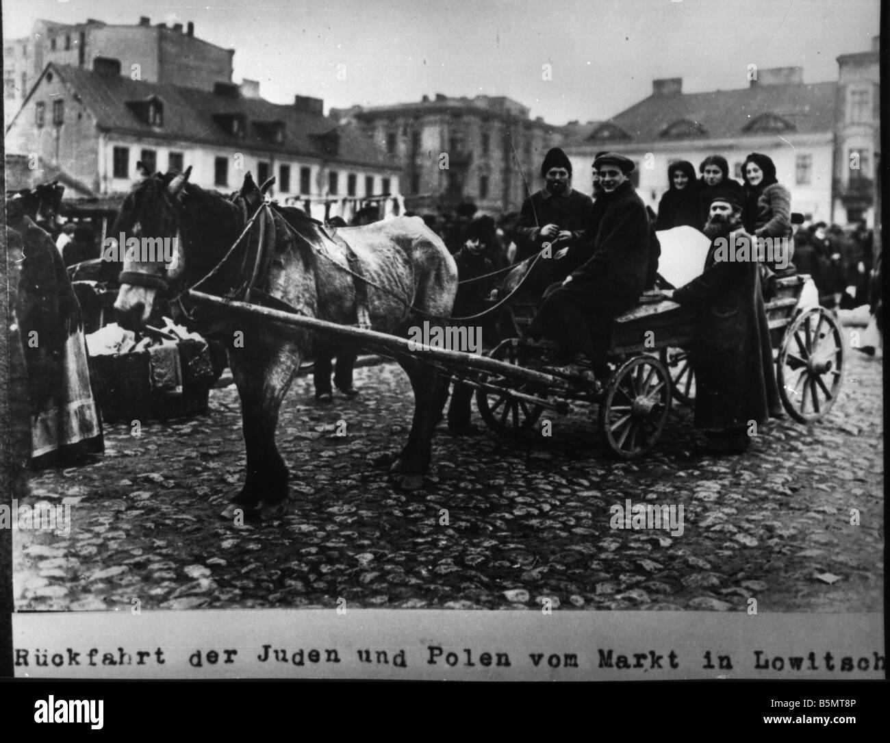 9È 1915 0 0 A1 52 ritorno degli ebrei dal mercato 1915 Storia dell'Ebraismo ebrei orientali ritorno degli Ebrei e polacchi dal mar Foto Stock