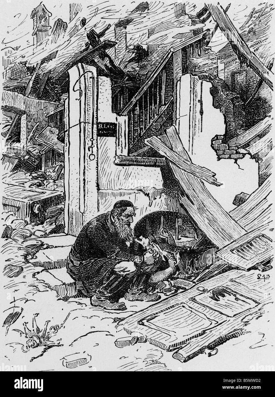9È 1915 0 0 A3 Pogrom in Russia 1915 Wahr Giacobbe storia degli Ebrei pogrom in Russia durante la Prima Guerra Mondiale dalla Russia dopo il Foto Stock