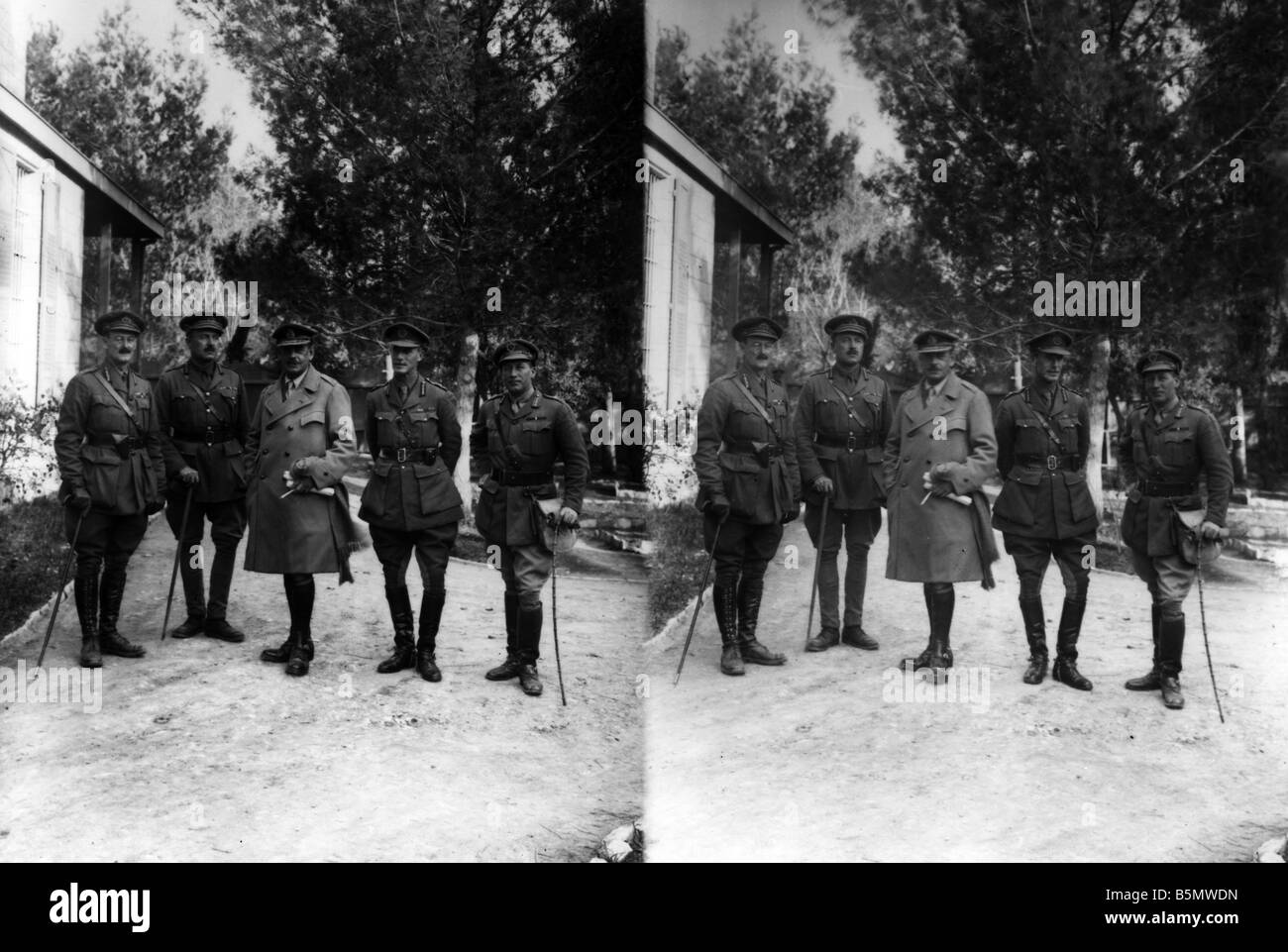 9È 1917 12 9 A1 4 e WW1 cattura di Gerusalemme dalla Gran Bretagna Guerra Mondiale 1 Bagno turco British battaglie cattura di Gerusalemme da parte di British tro Foto Stock