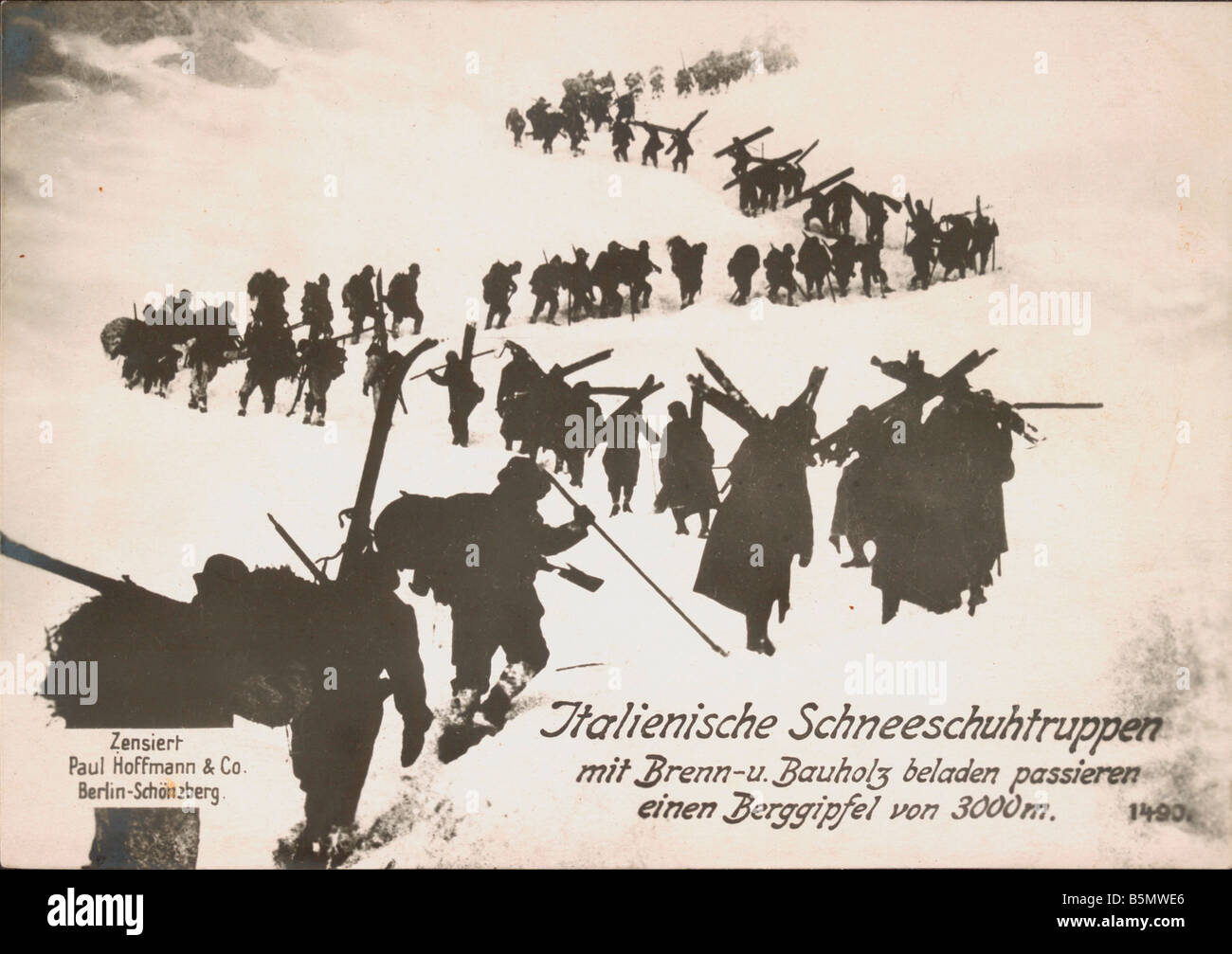 9ESSA 1915 0 0 A1 e WW1 Italia Italiano truppe di montagna Guerra Mondiale 1 italiano davanti battaglie dell Isonzo 1915 17 dopo l'Italia entrò il Foto Stock