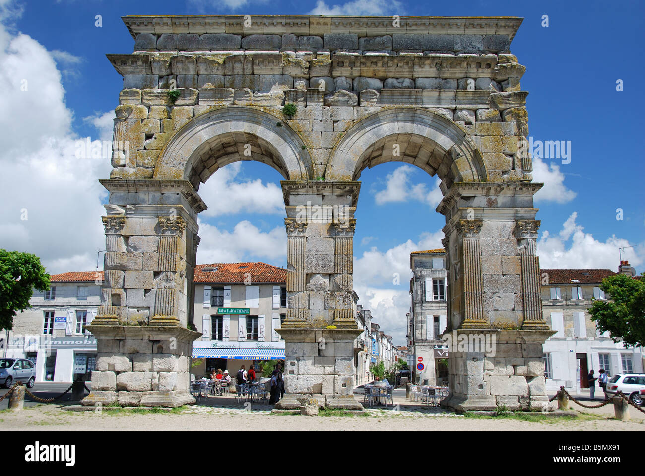 Arc De Germanicus, Saintes, Francia Foto Stock