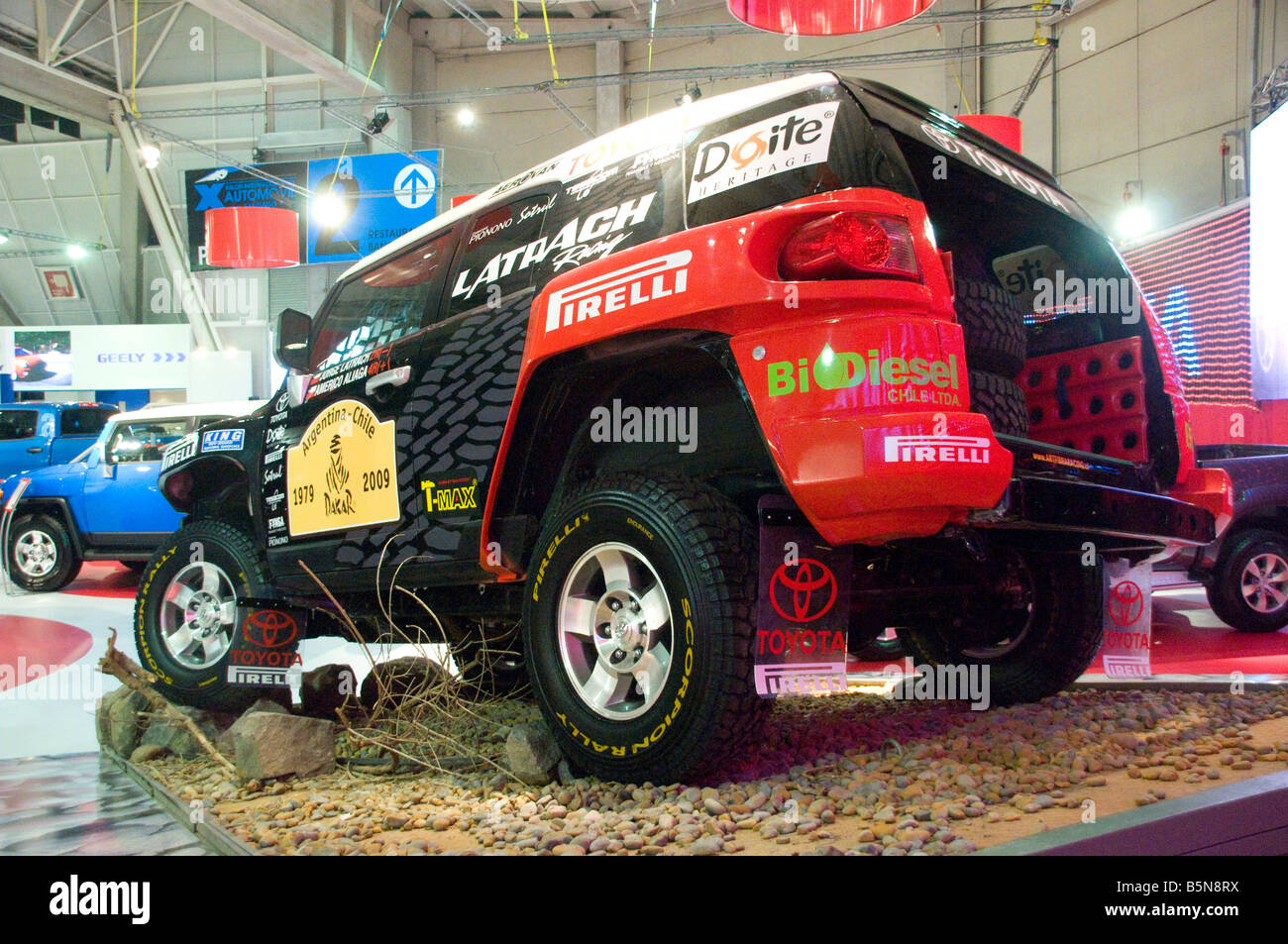 Toyota FJ Cruiser Argentina Chile Dakar 2009 Foto Stock