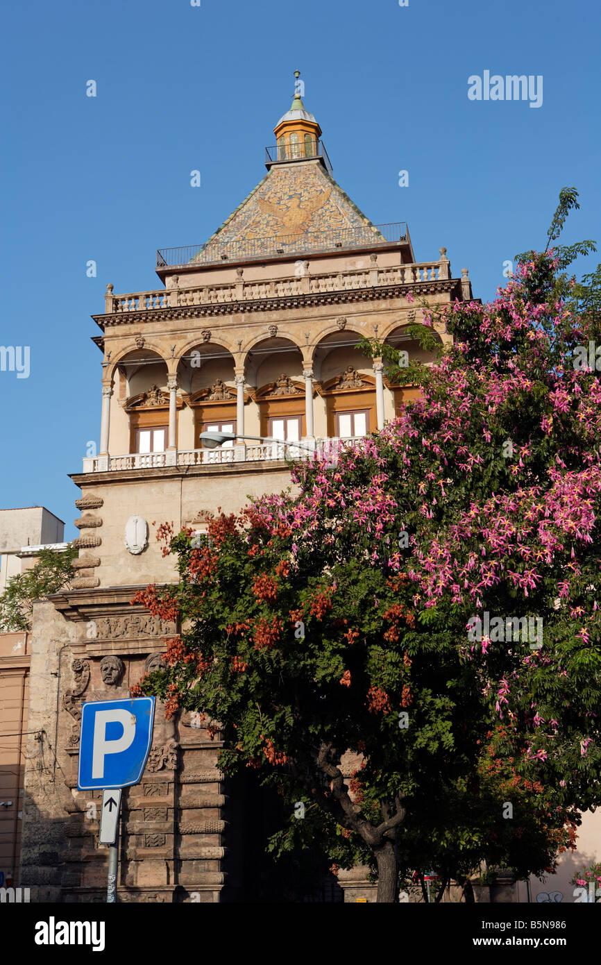 La stazione di Porta Nuova, Palermo, Sicilia Foto Stock