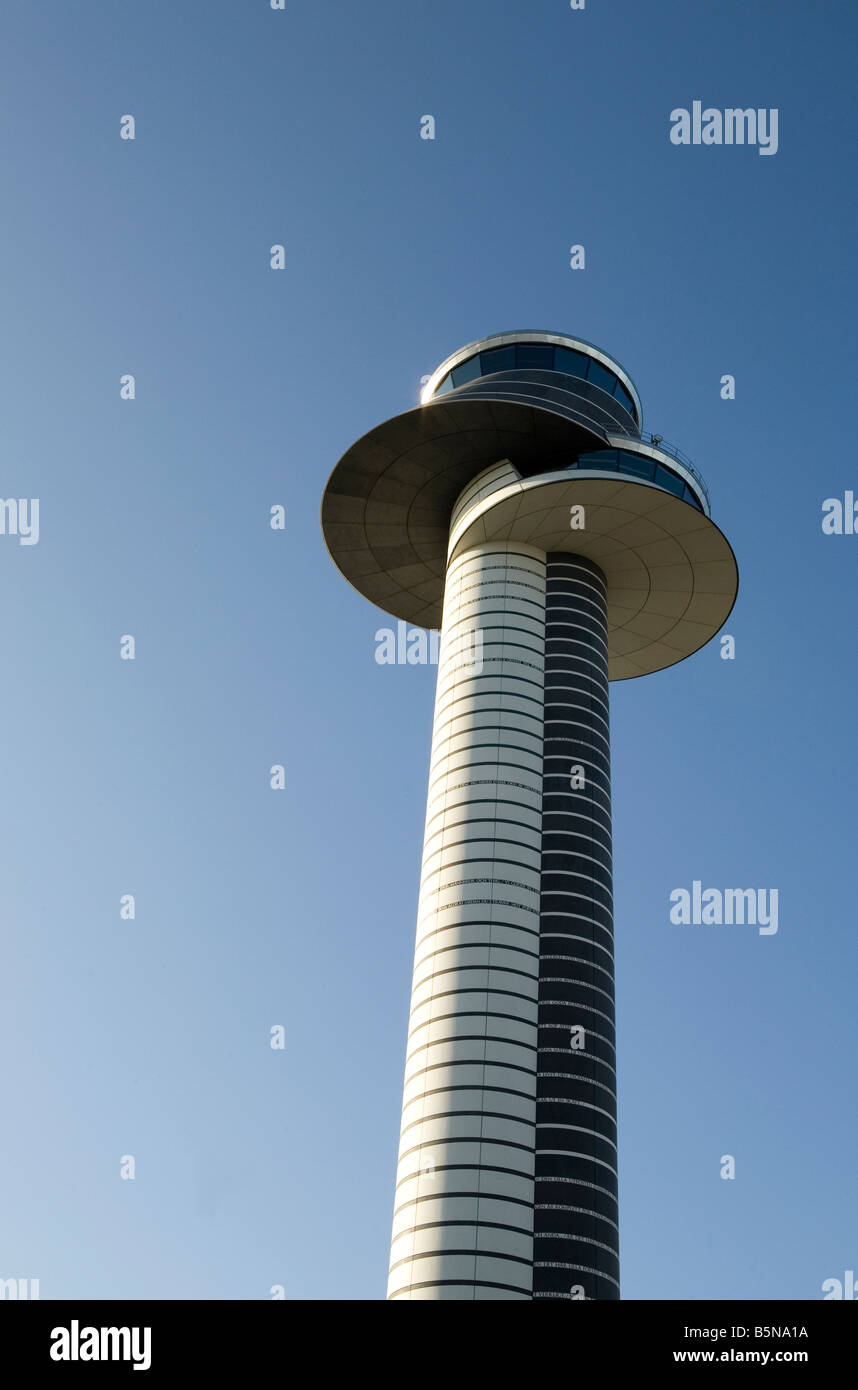 Aeroporto Aarlanda torre di controllo da Gerd Wingårdhs Foto Stock