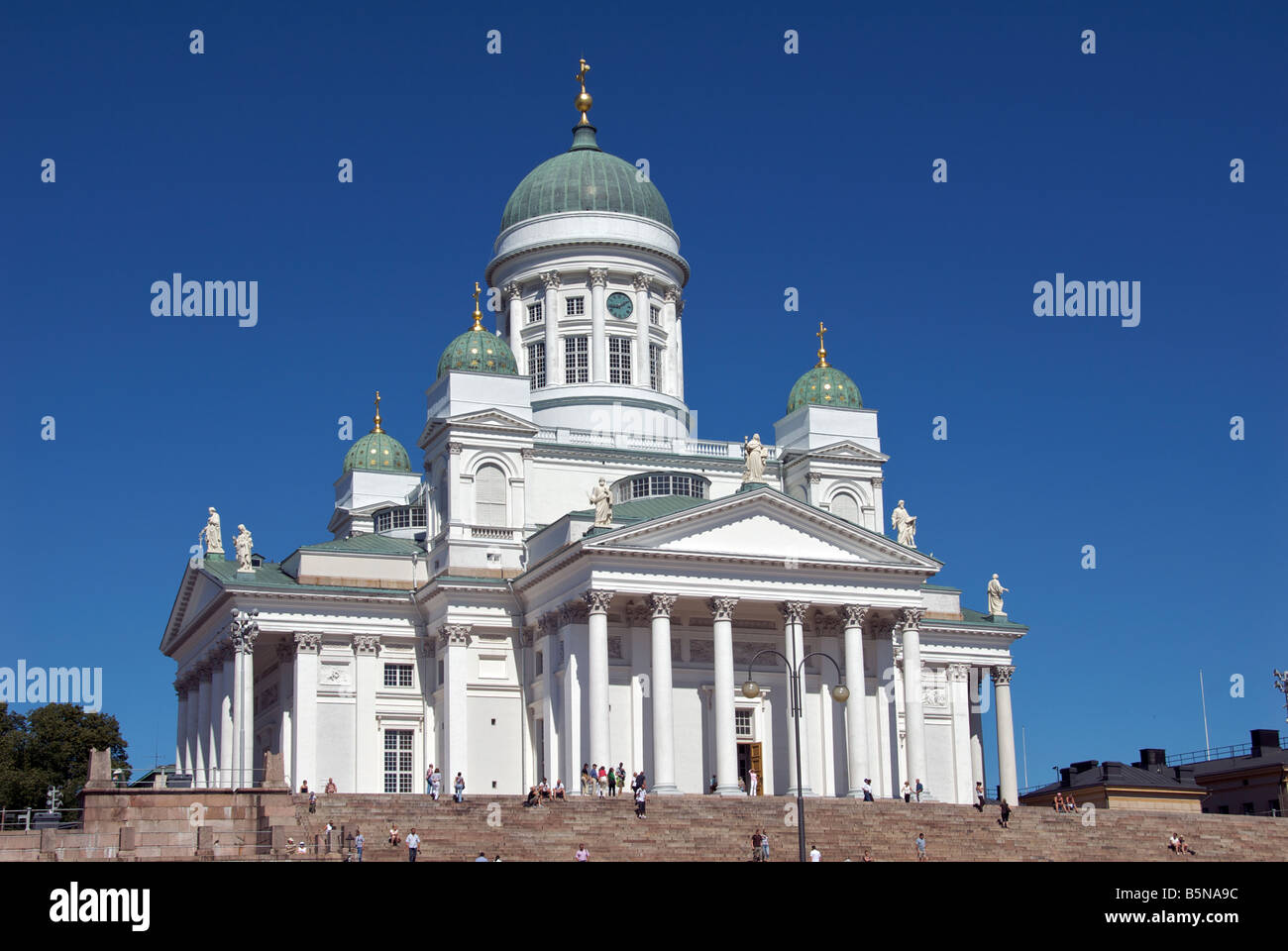 Luterana Evangelica Cattedrale di Helsinki la Piazza del Senato a Helsinki Finlandia Foto Stock