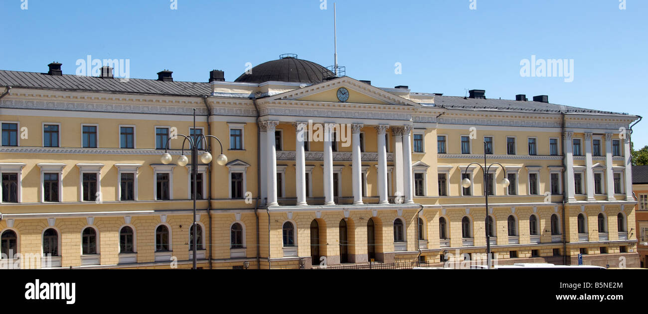 Palazzo universitario Piazza del Senato il centro di Helsinki Finlandia Foto Stock