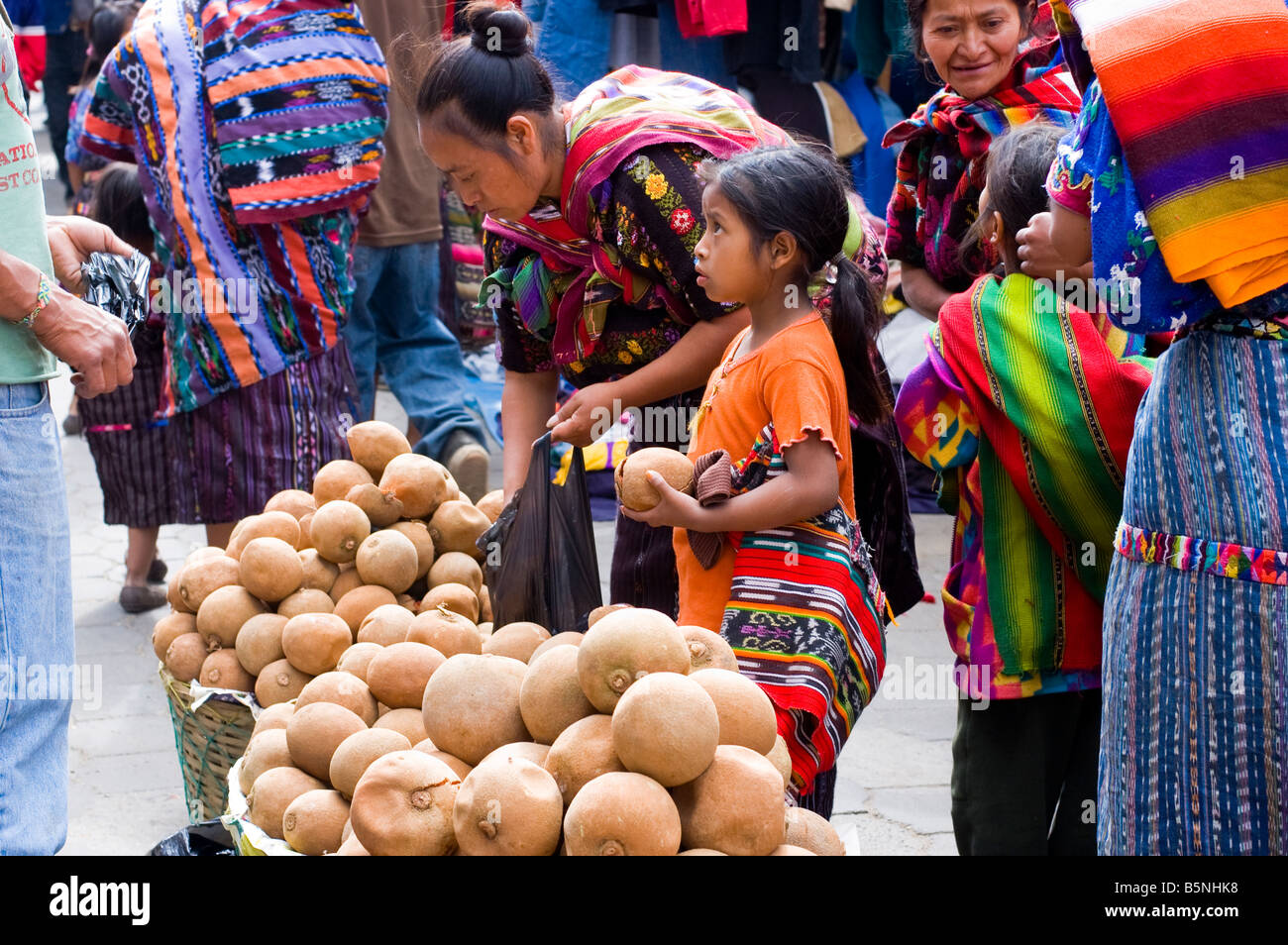 Chichicastenango mercato, Guatemala Foto Stock