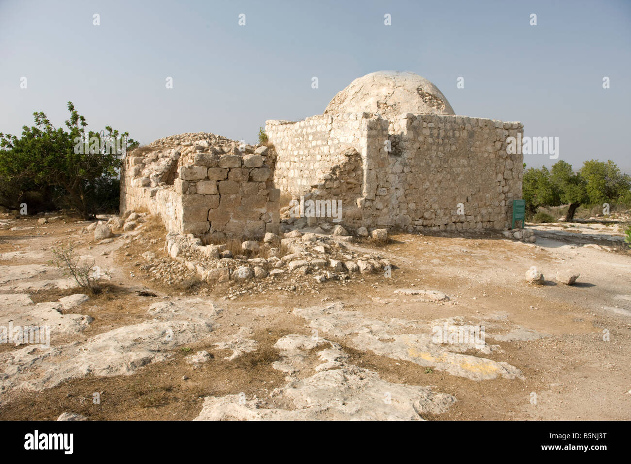 Sceicco ALI sito sepolcrale rovine GAD RISERVA NATURALE DI ISRAELE Foto Stock