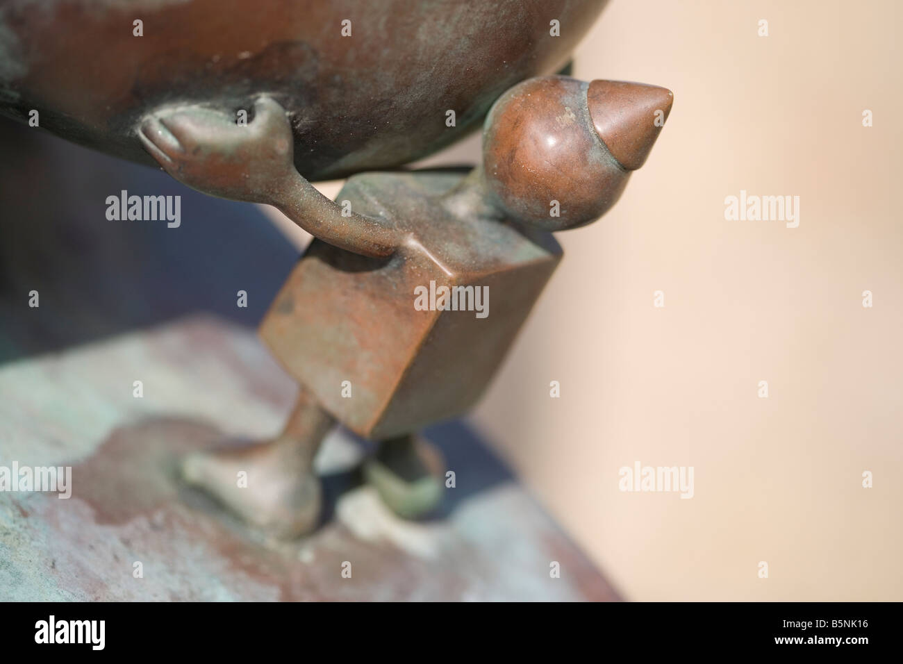 Tom Otterness scultura a Scheveningen sculpture park, Paesi Bassi (Olanda) Foto Stock