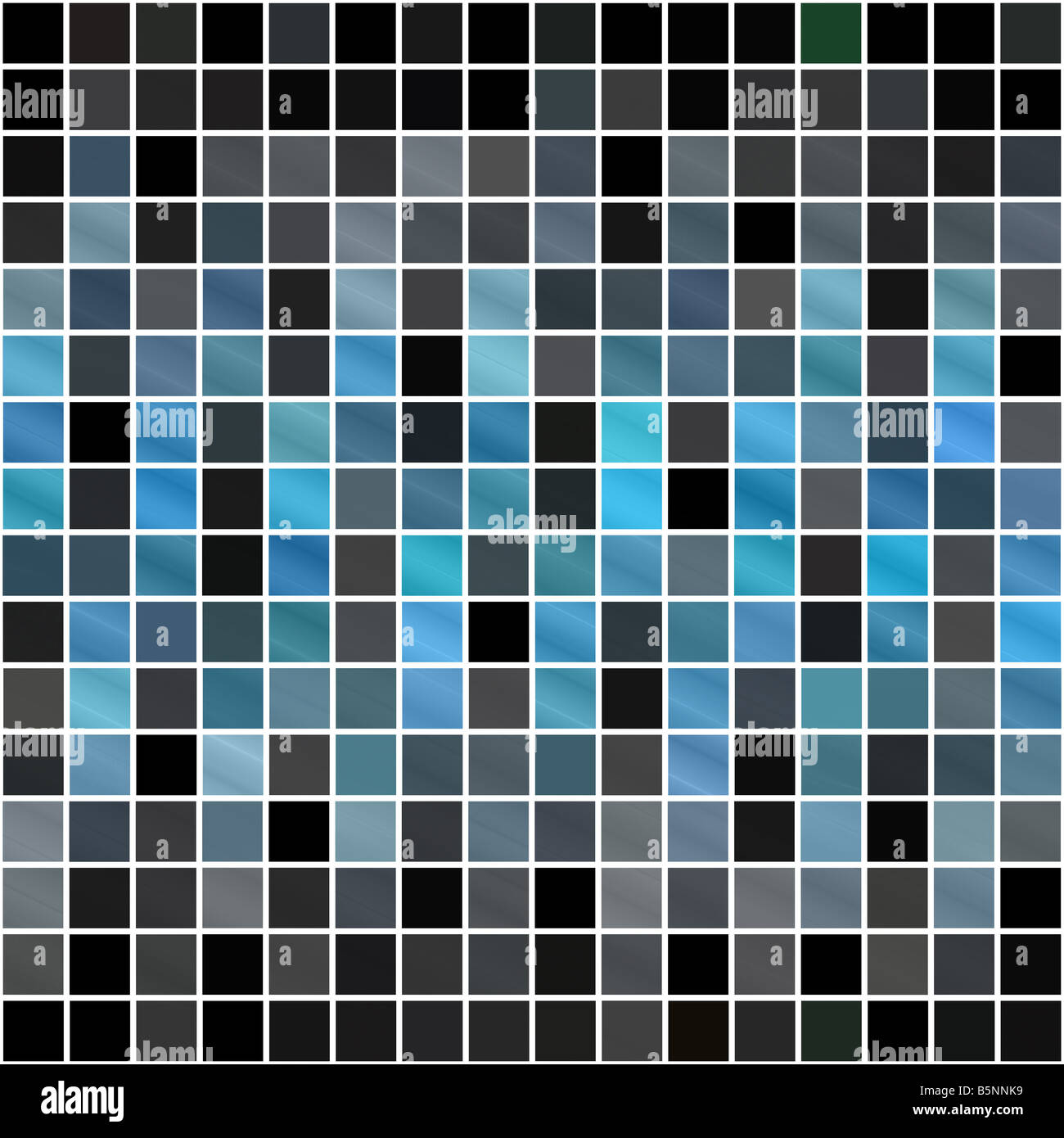 Un piastrelle blu o pixel texture che le piastrelle perfettamente come un modello Foto Stock