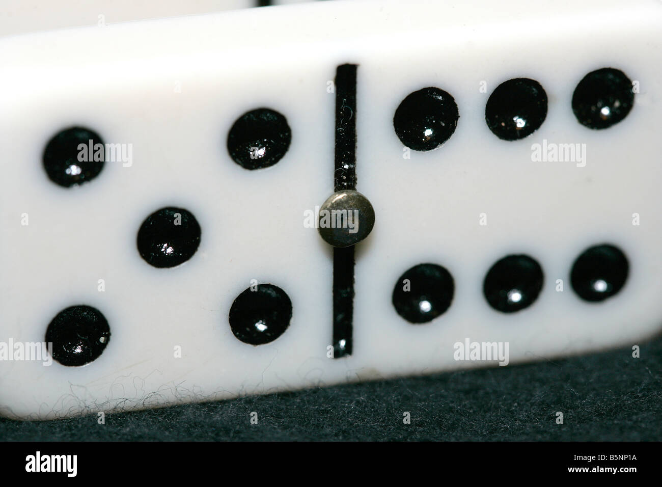 Close up di un domino Foto Stock