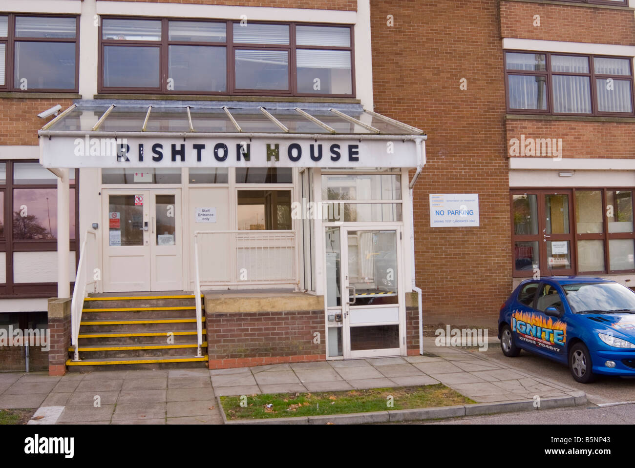 Dipartimento di trasporto standard di guida guida agenzia di test center a Rishton House a Lowestoft Foto Stock