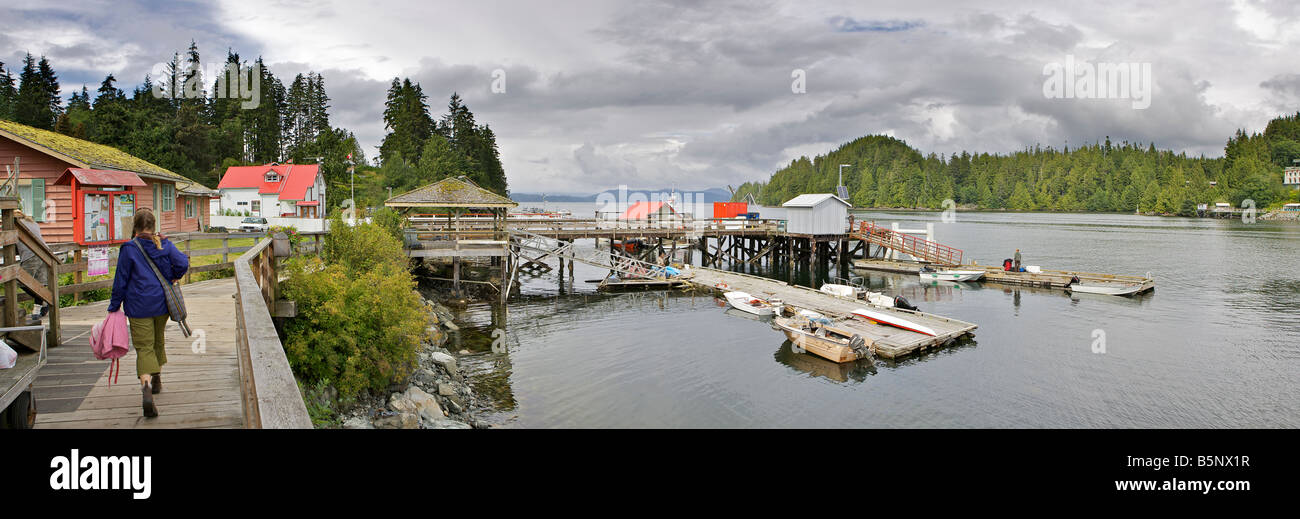 Bamfield sulla costa occidentale dell'isola di Vancouver Foto Stock