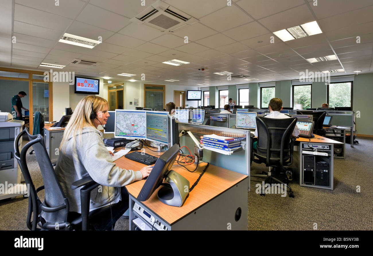 Servizio ambulanza Control Center in Wokingham UK Foto Stock
