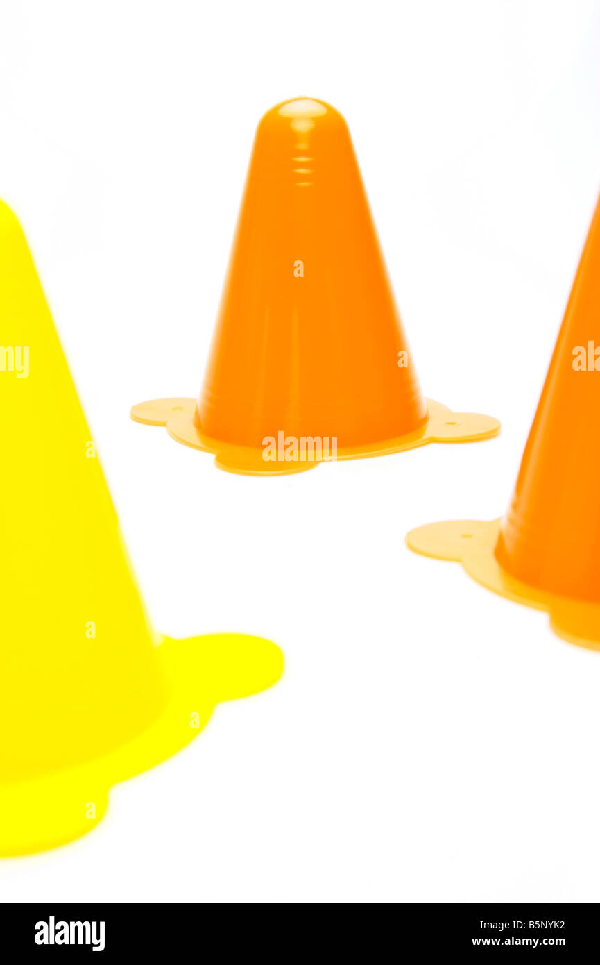 Streghe cappelli isolati contro uno sfondo bianco Foto Stock