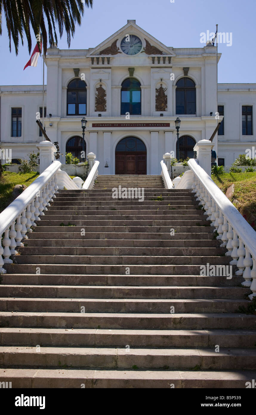 Comando de Operaciones navali museo in Valparaiso Foto Stock