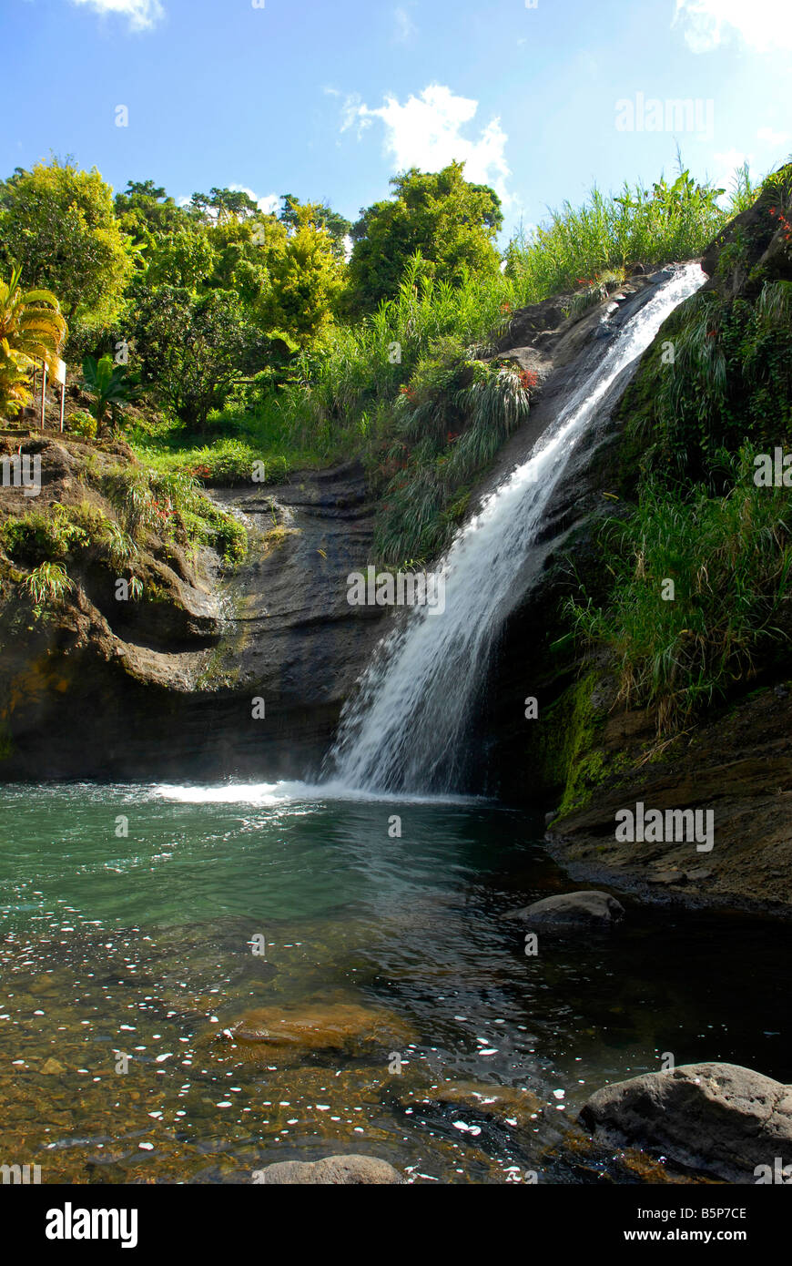 Concord cascate, Grenada, 'West Indies' Foto Stock