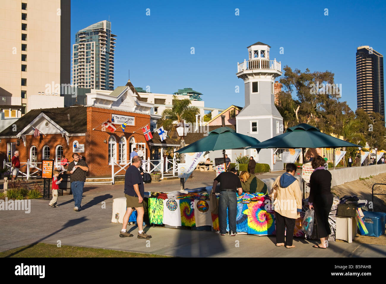 Faro al Seaport Village San Diego California USA Foto Stock