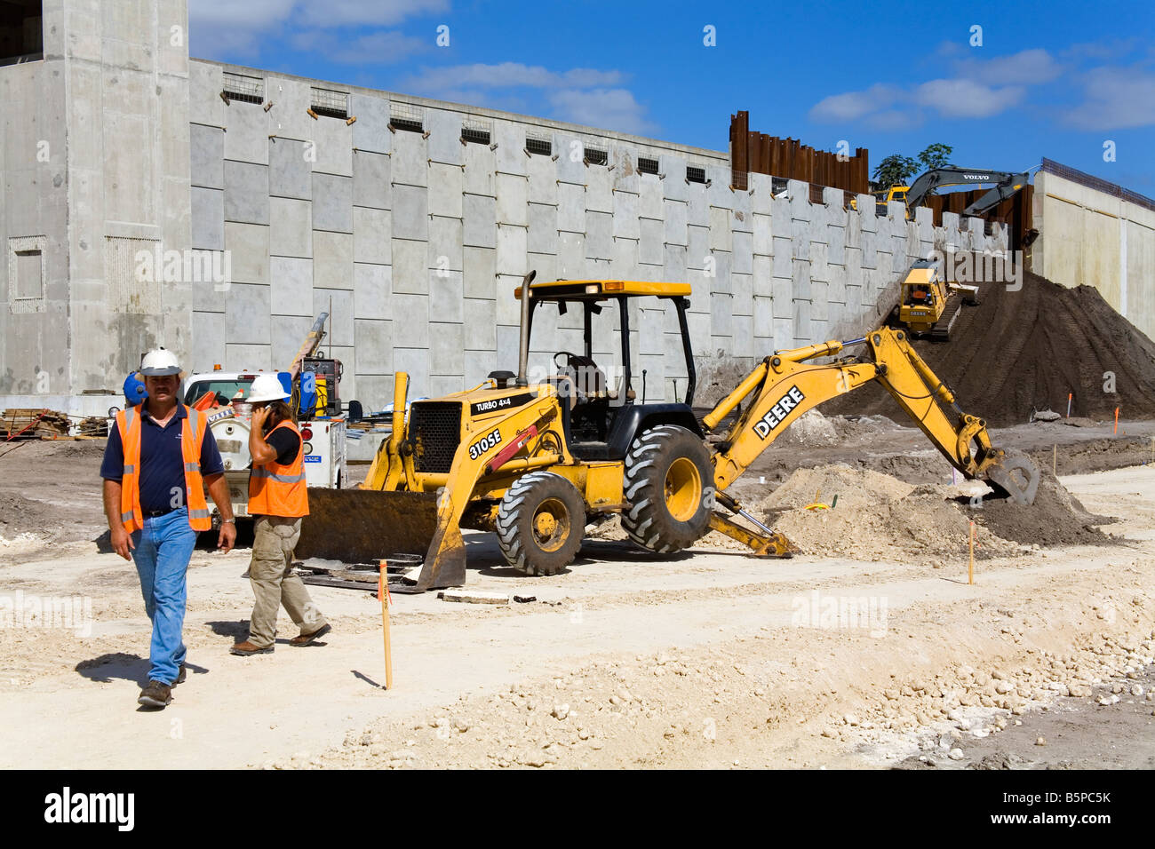 Costruzione di Freeway 4 connettore Downtown Orlando Florida USA Foto Stock